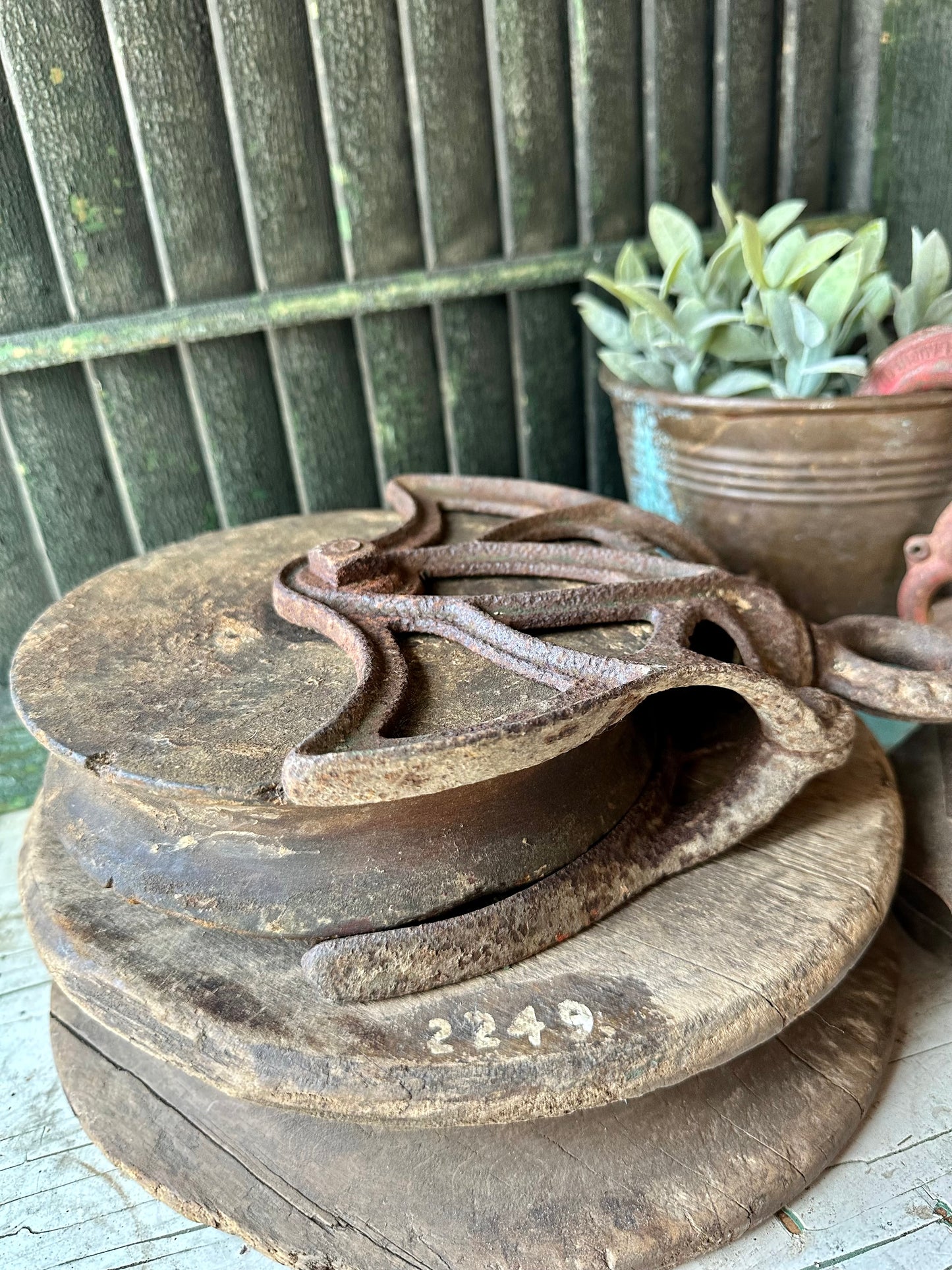 Wood & Metal Pulley