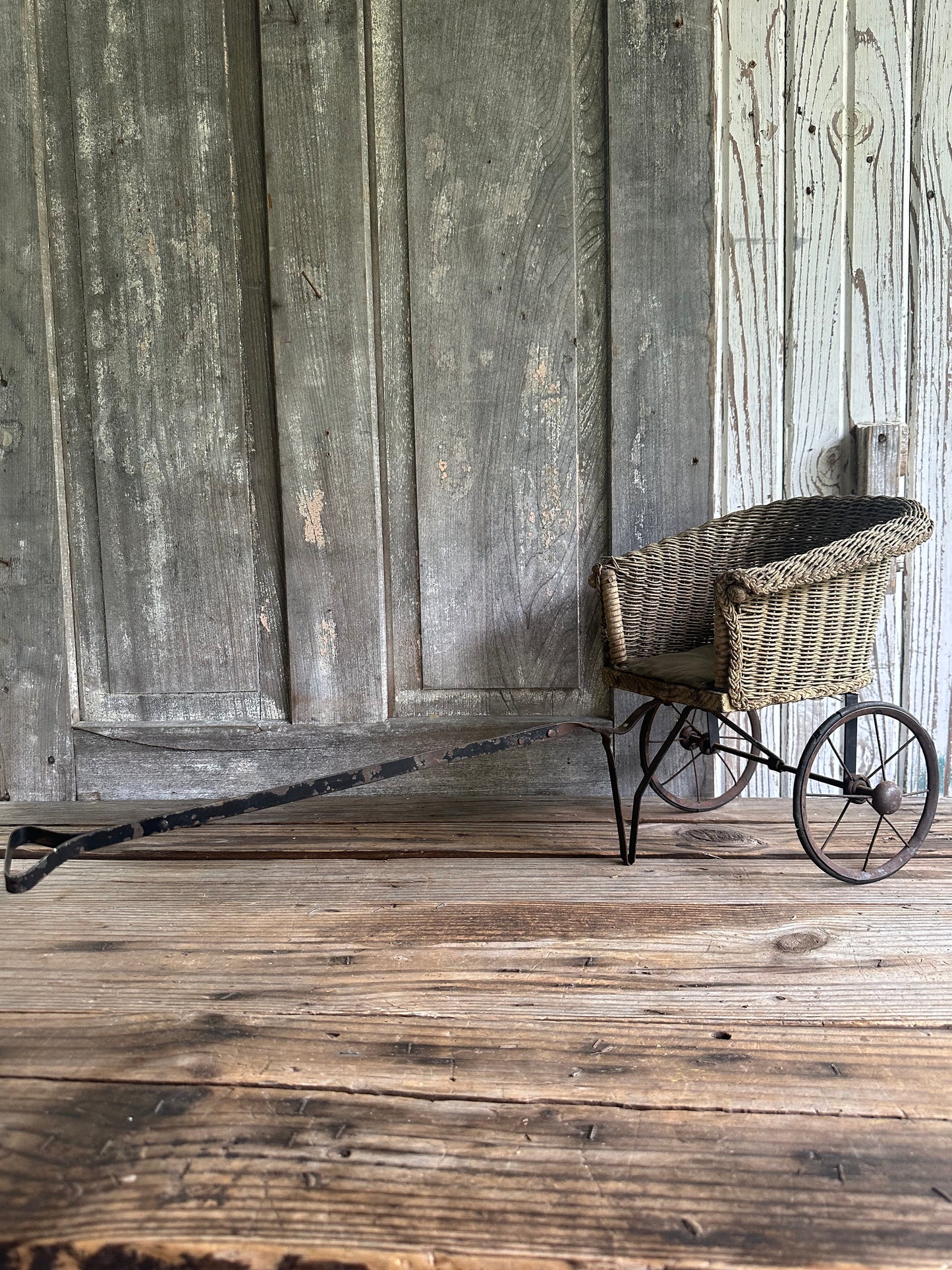 Wicker Doll Cart Carriage
