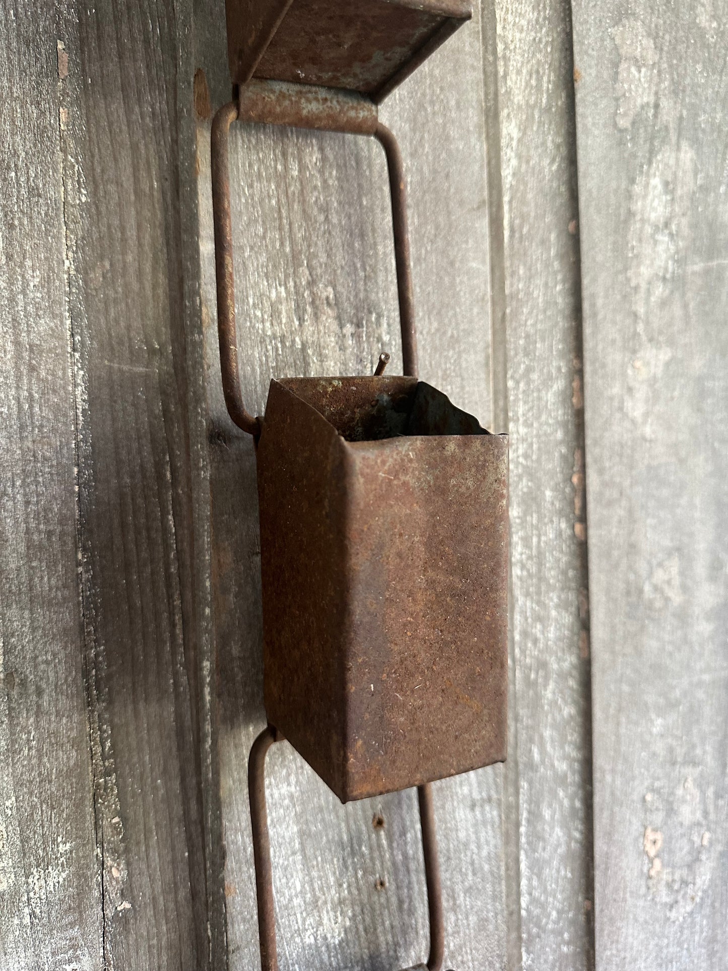 Rusty Metal Hanging Water Dippers
