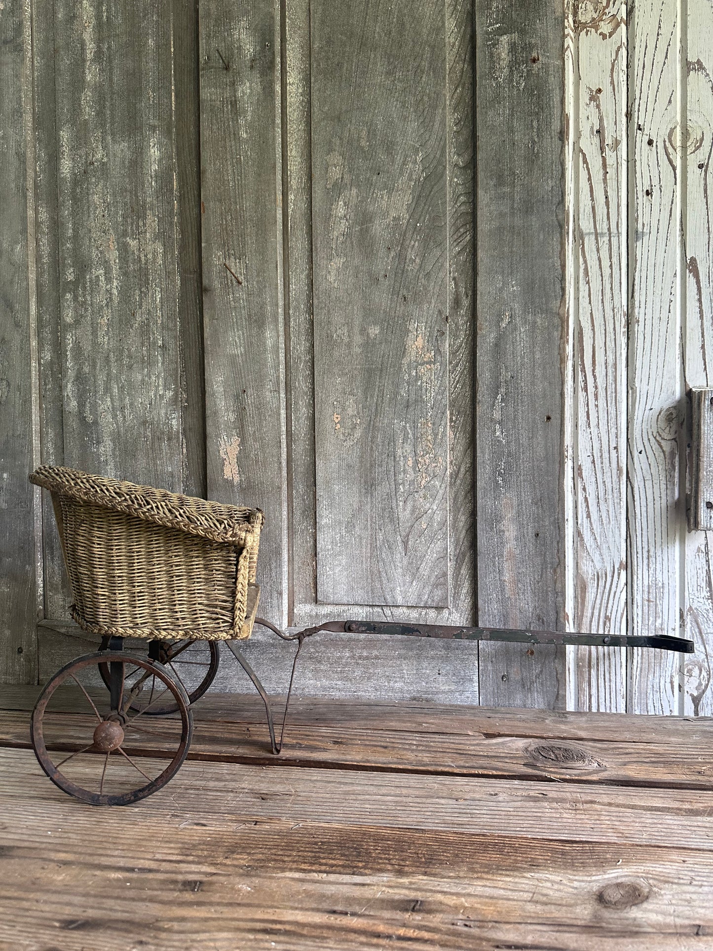 Wicker Doll Cart Carriage
