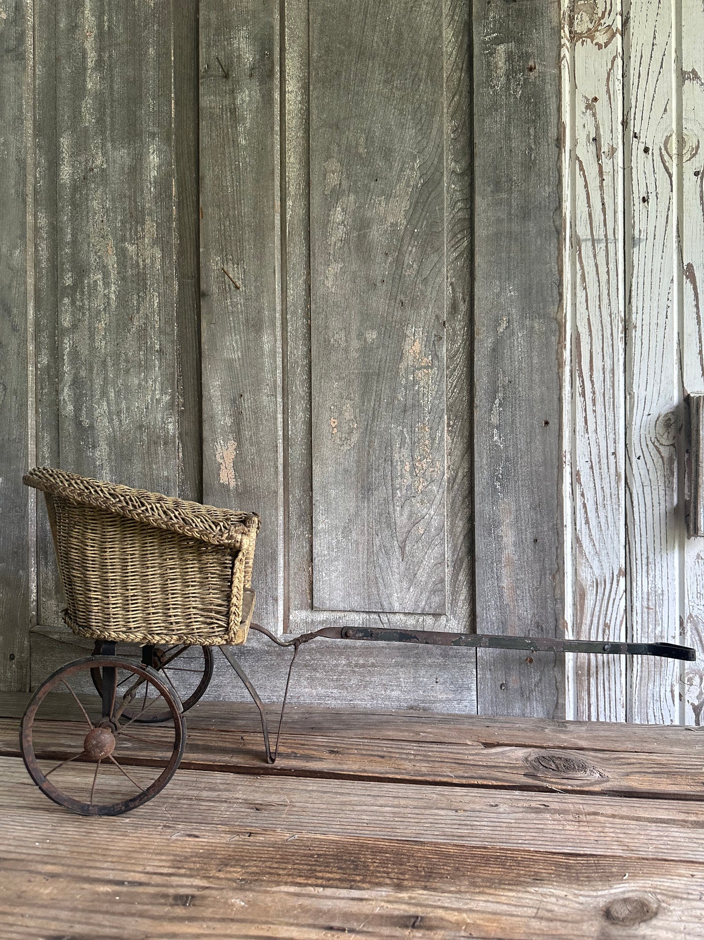 Wicker Doll Cart Carriage