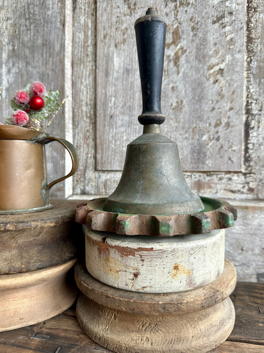 School Bell With Wood Handle 7 1/4”