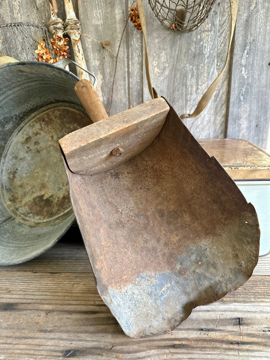 Metal & Wood Scoop