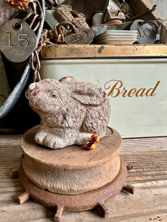 Concrete Bunny Rabbit Chippy Paint