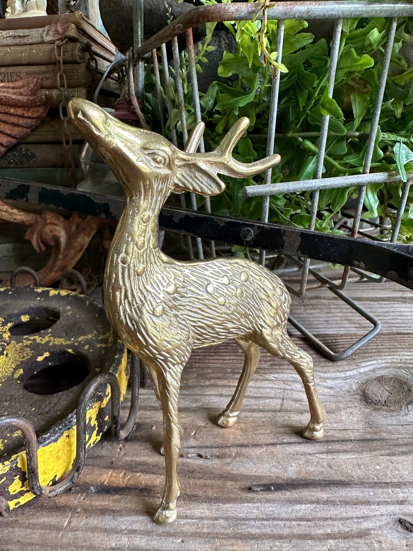 Brass Deer Set Of Two