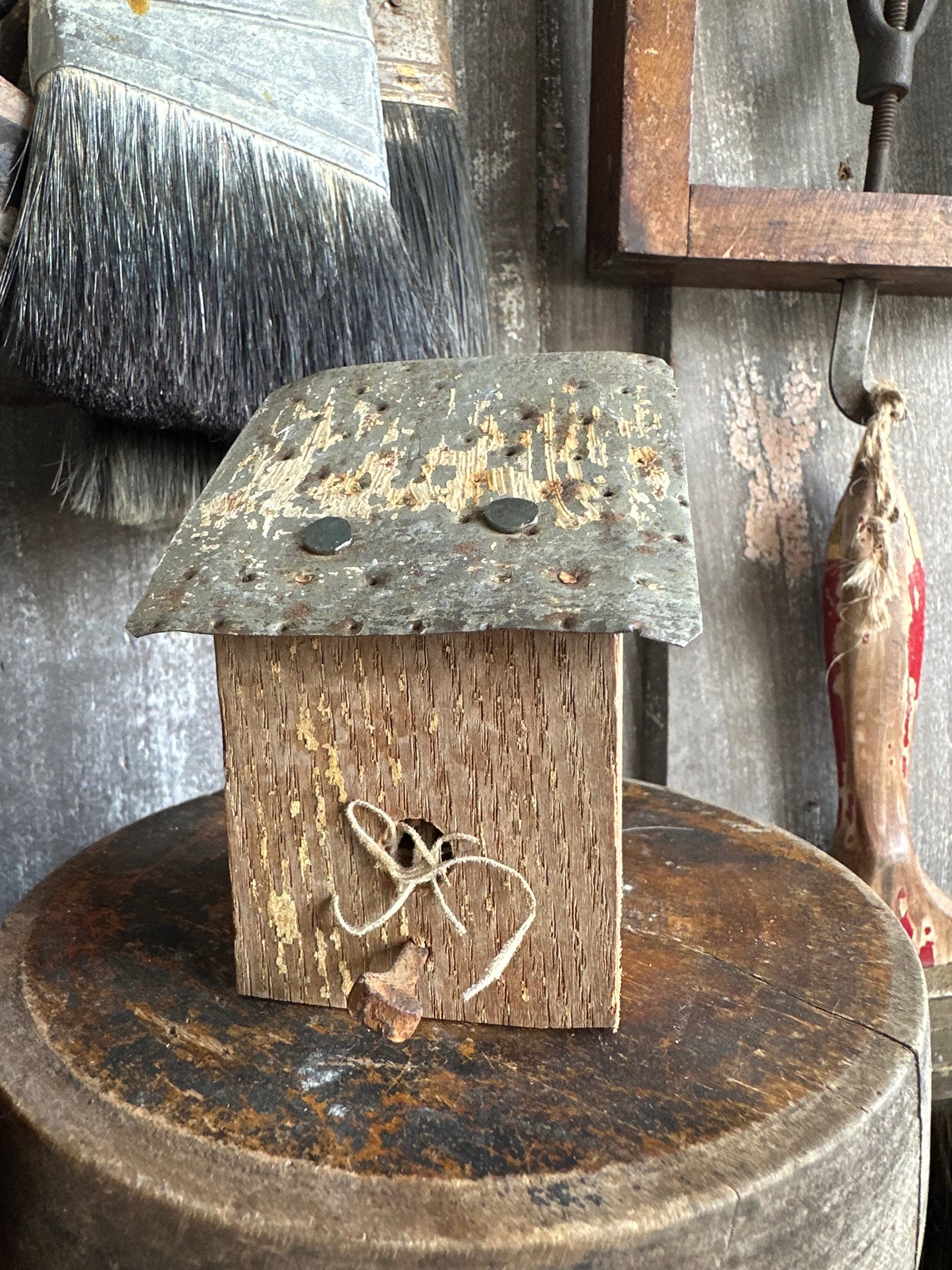 Bitty Birdhouse Handmade (Decor Only)