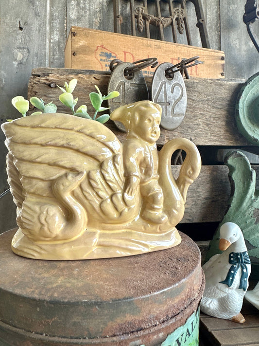 Swans & Boy Planter