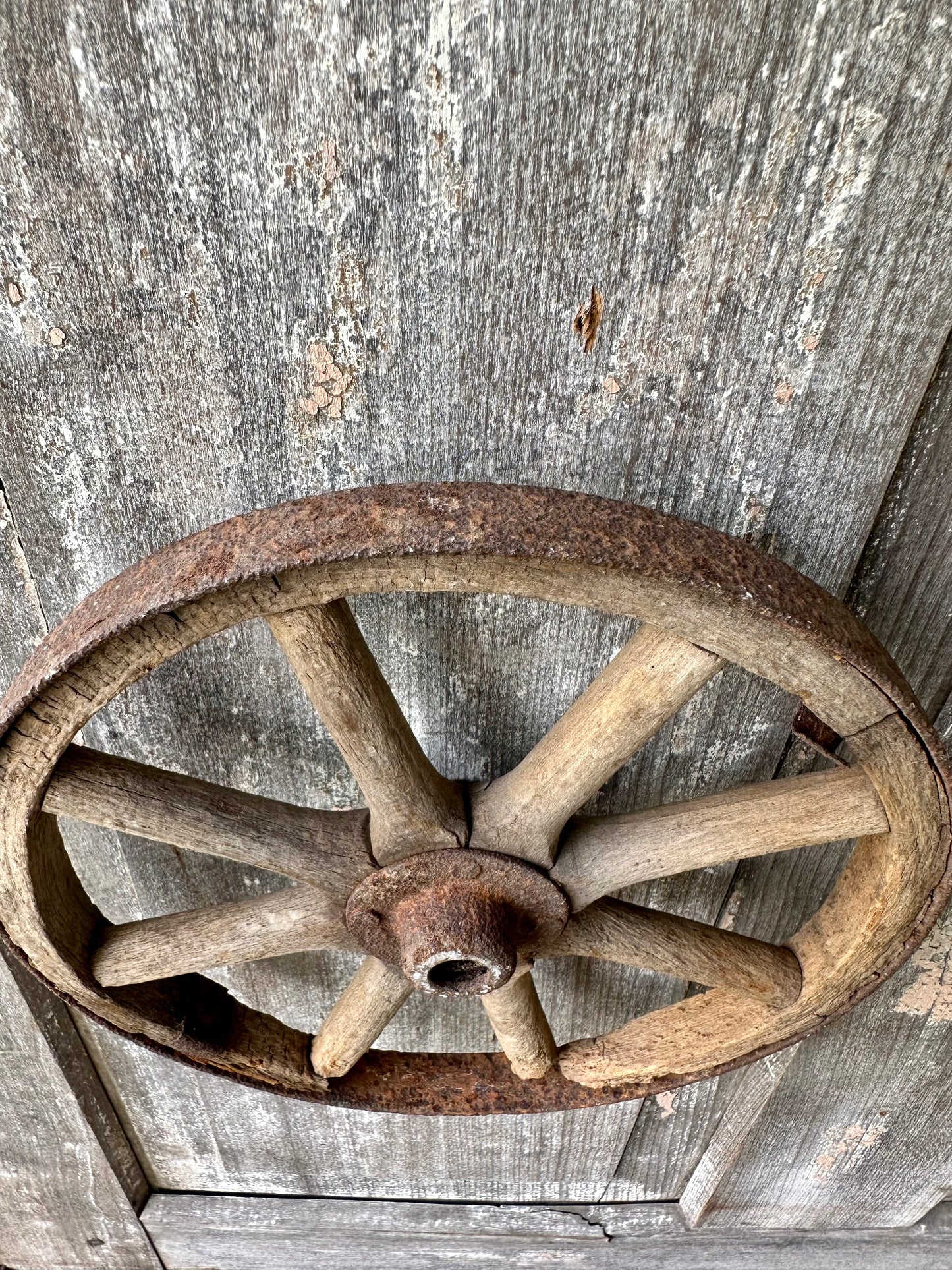 Wagon Wheel Wood & Metal