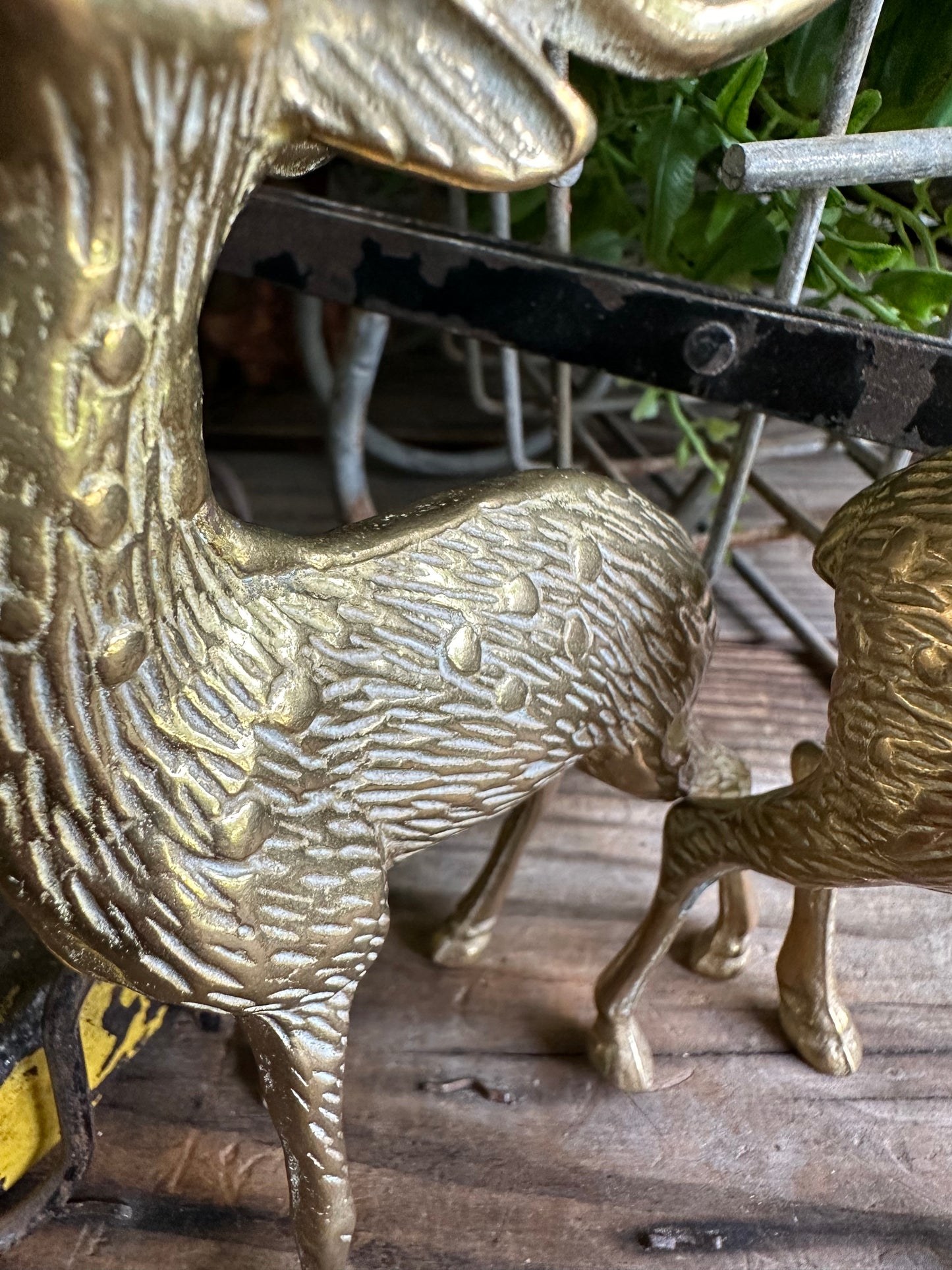 Brass Deer Set Of Two