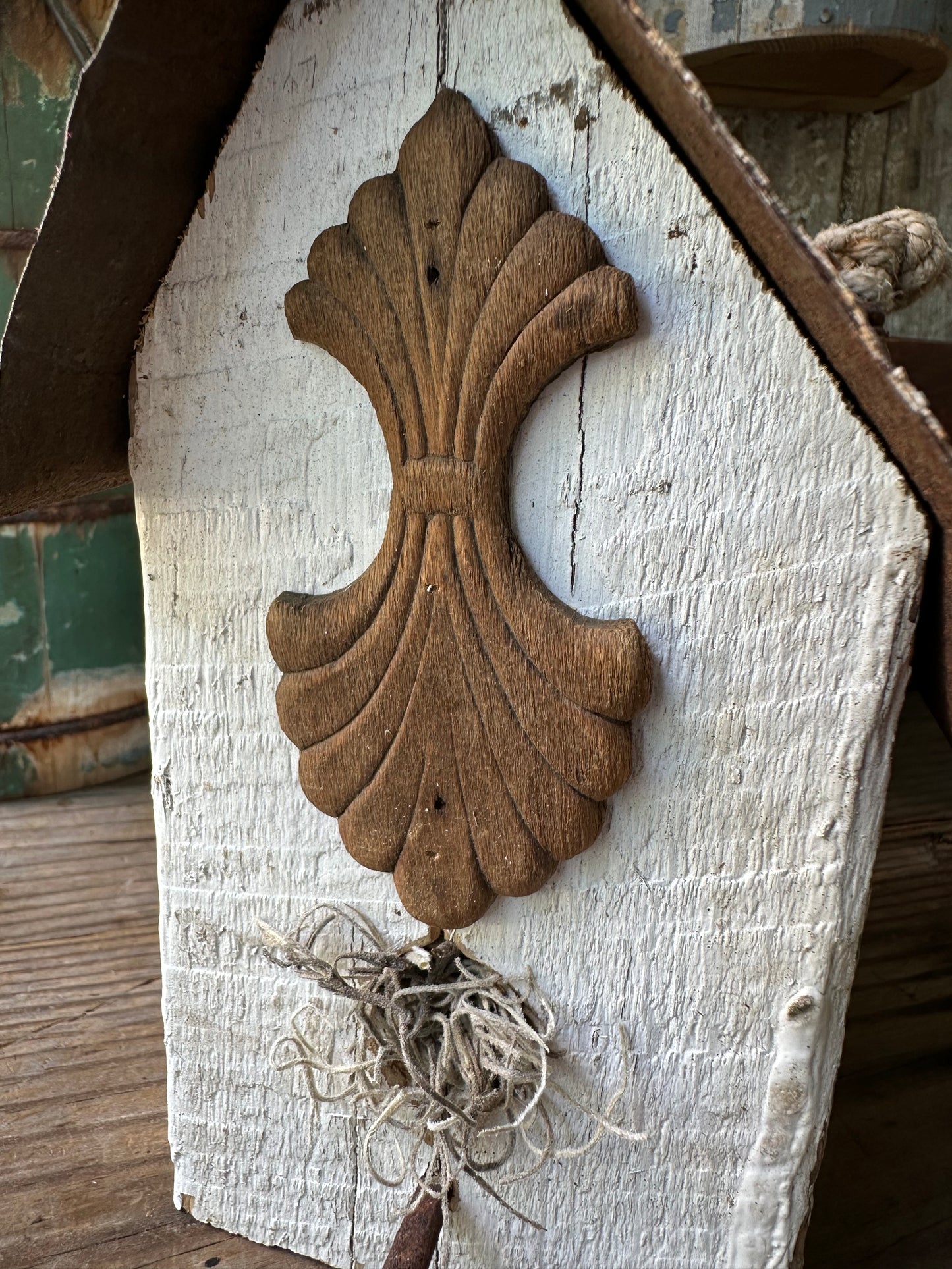 Handmade Salvage Wood Birdhouse (Decor Only)