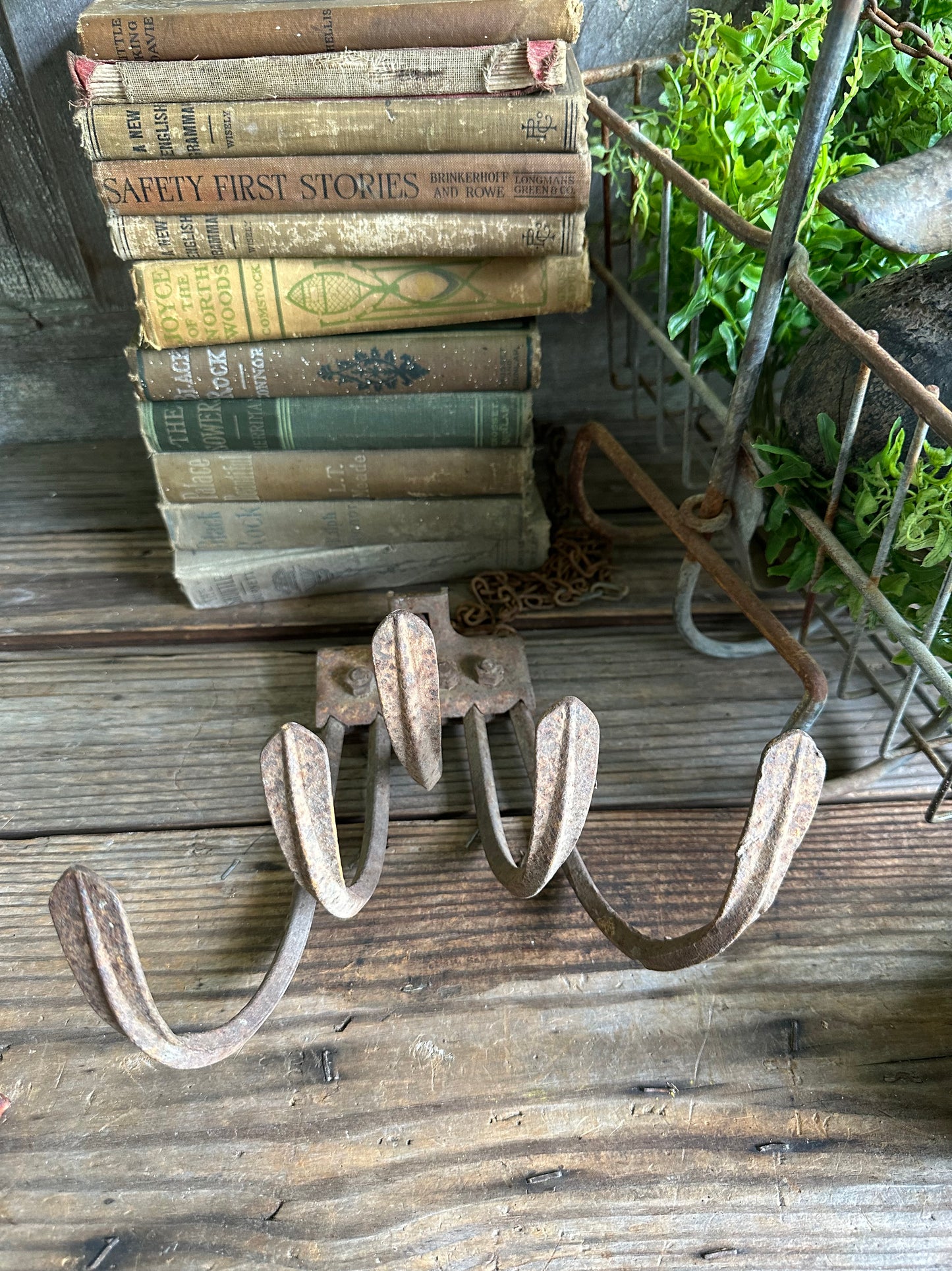 Plow Cultivator Head Rusty Metal
