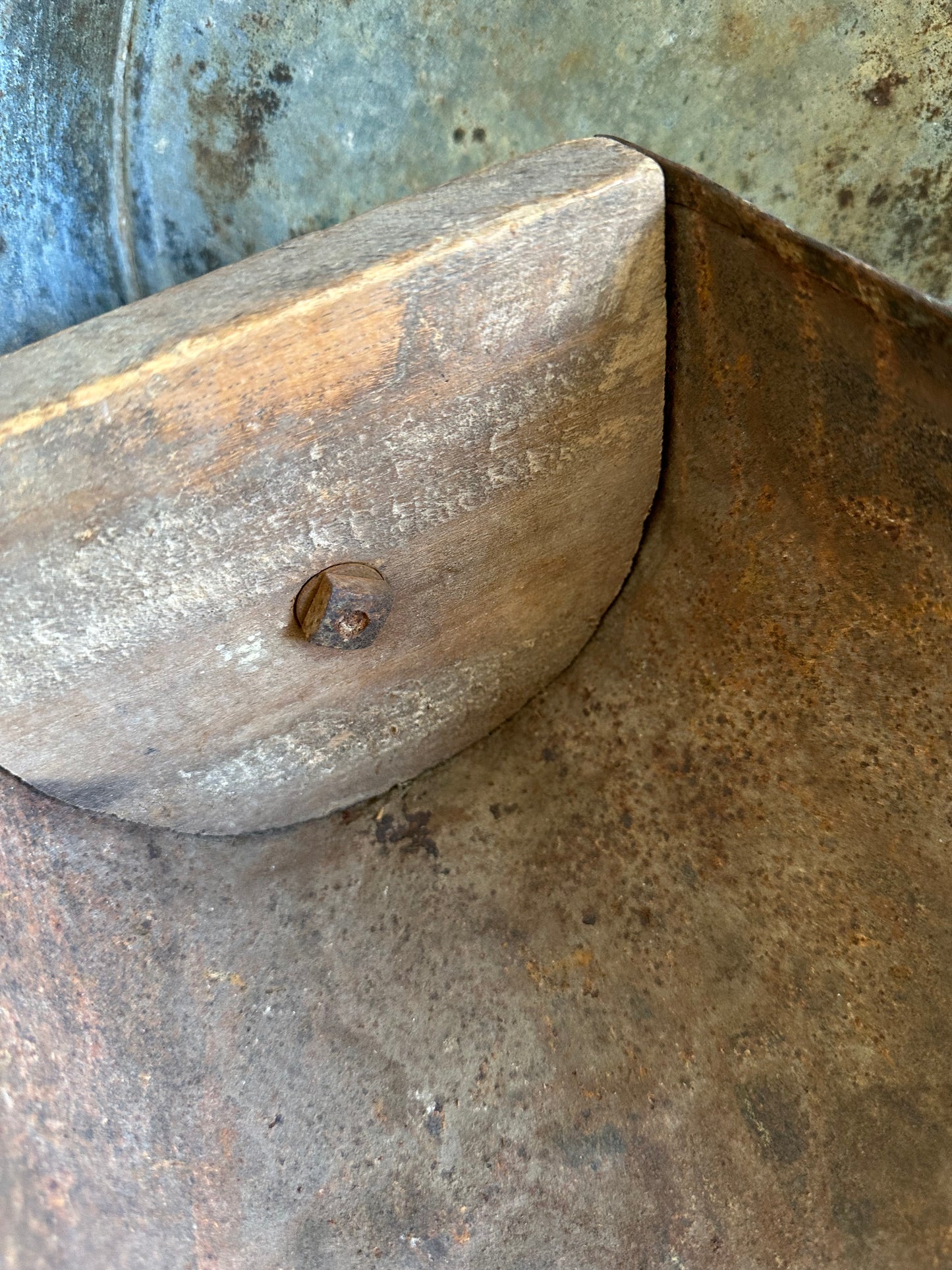 Metal & Wood Scoop