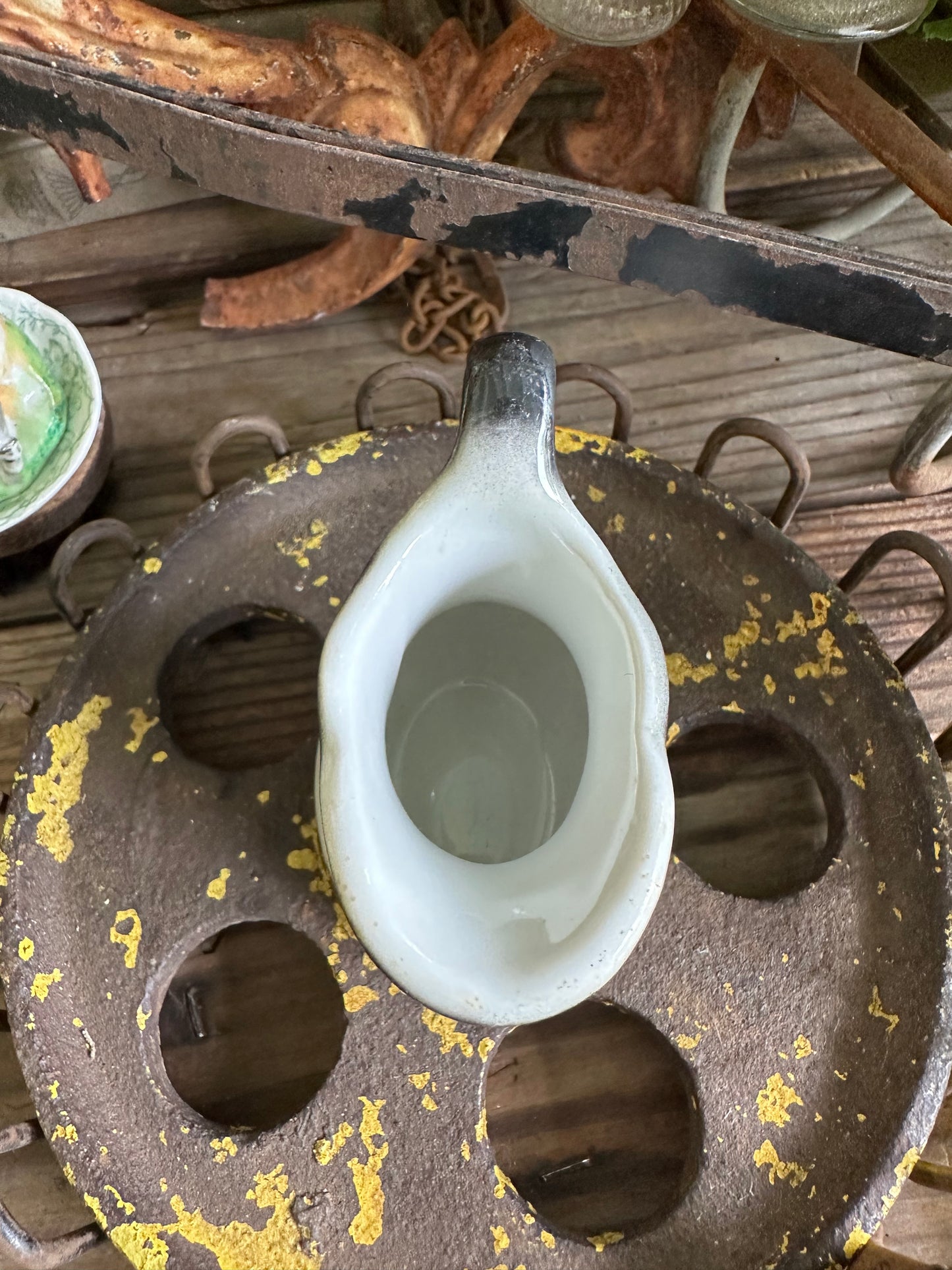Creamer Black & White Jackson China