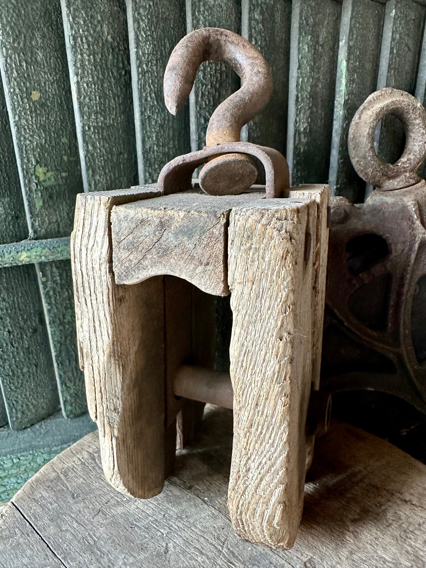 Wood Pulley Frame (no pulley sheave)