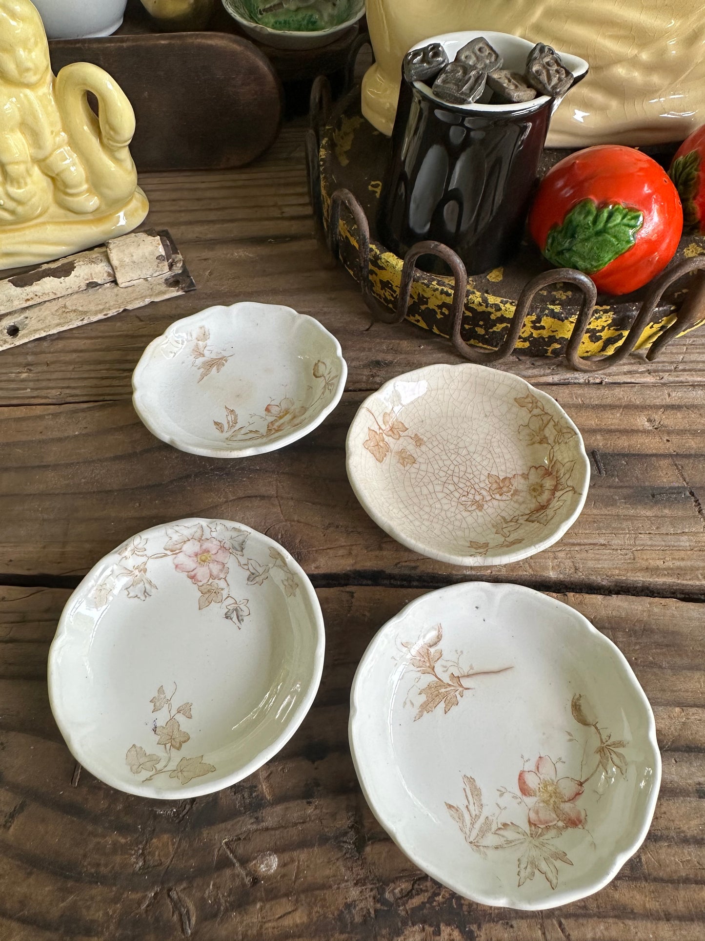 Butter Pats Set Of Four Transferware Johnson Bros England