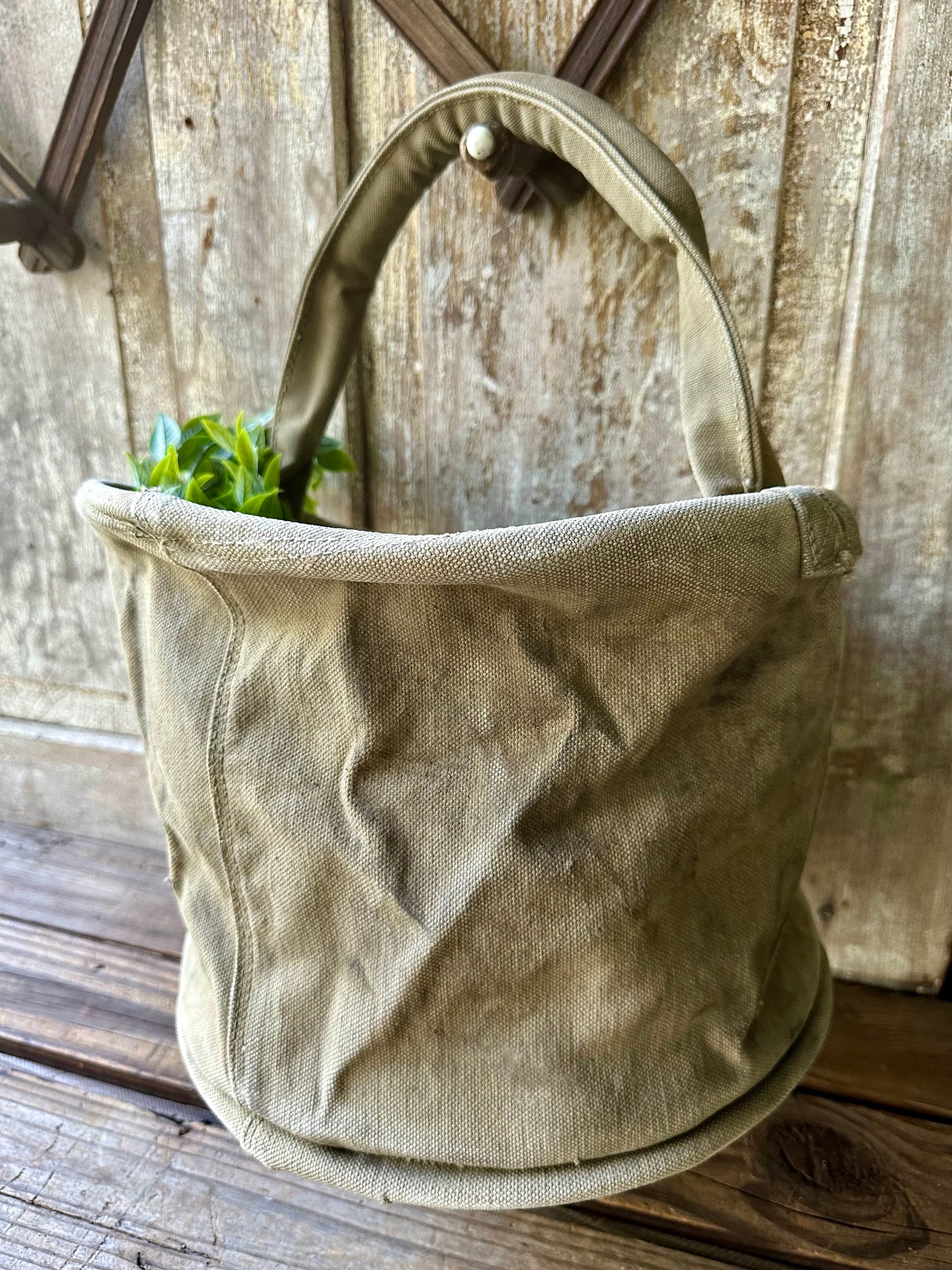 Canvas Collapsible Water Bucket Bag