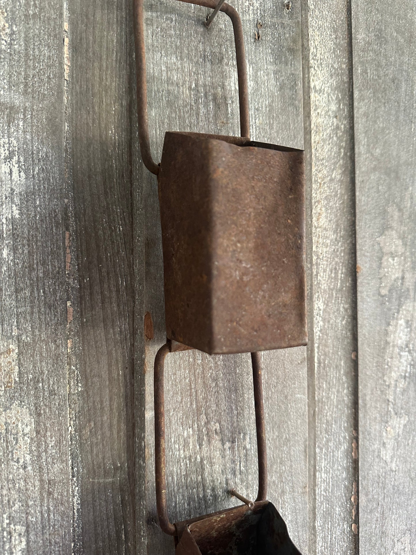 Rusty Metal Hanging Water Dippers