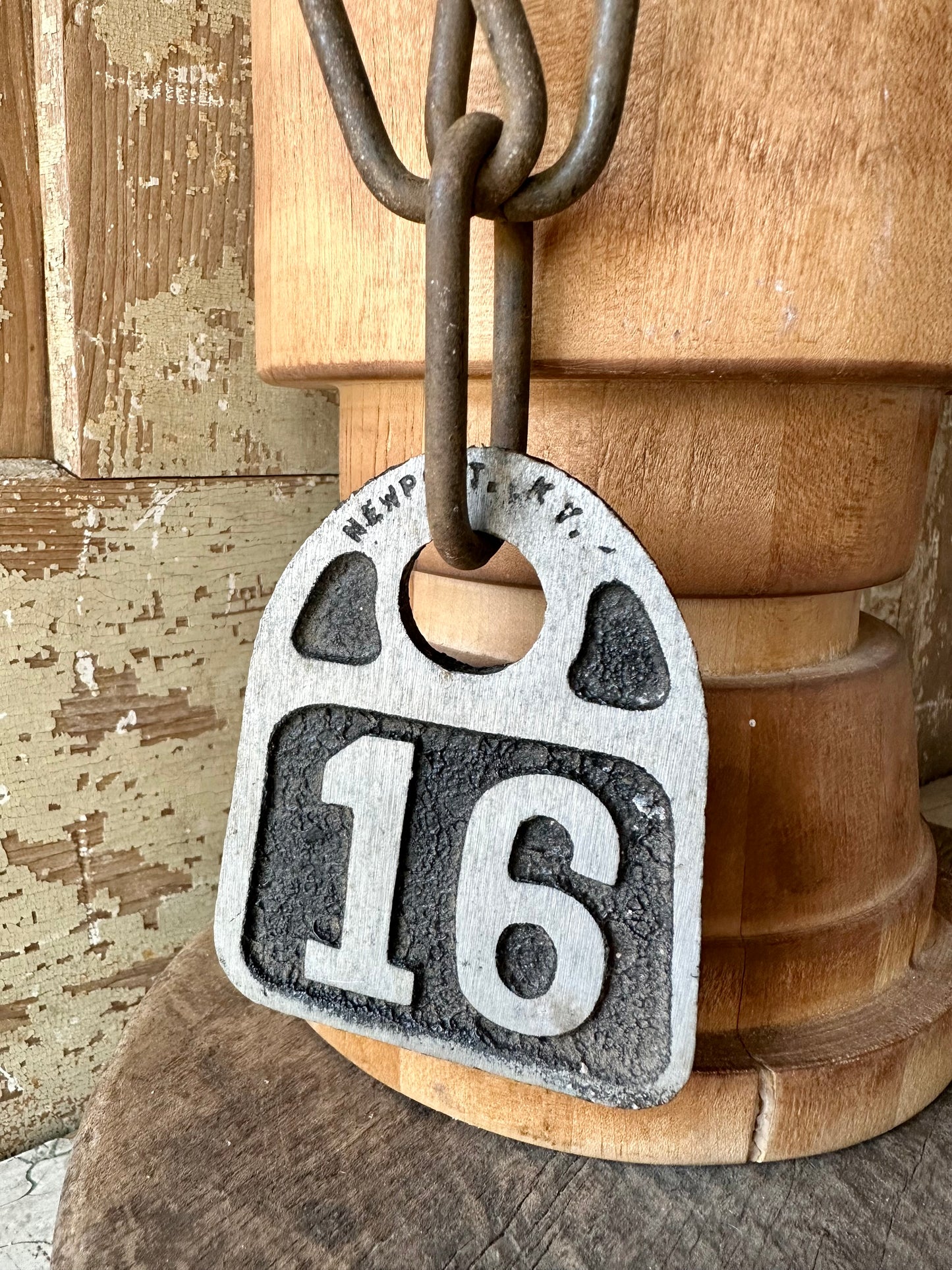 Cattle Tag With Chain #16