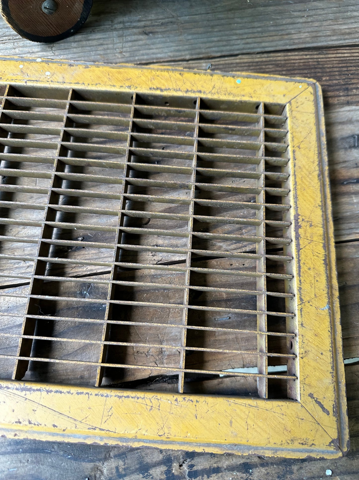 Rusty Metal Floor Grate/Vent Cover