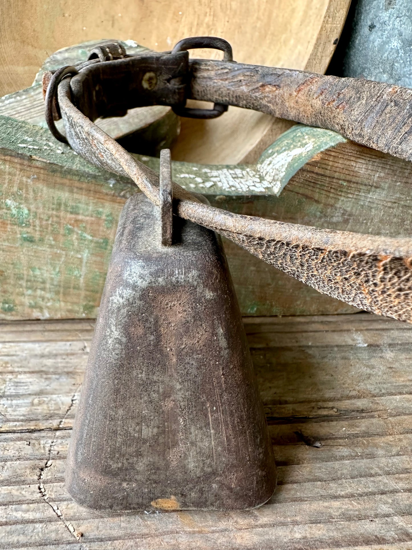 Cow/Livestock Bell With Leather Strap