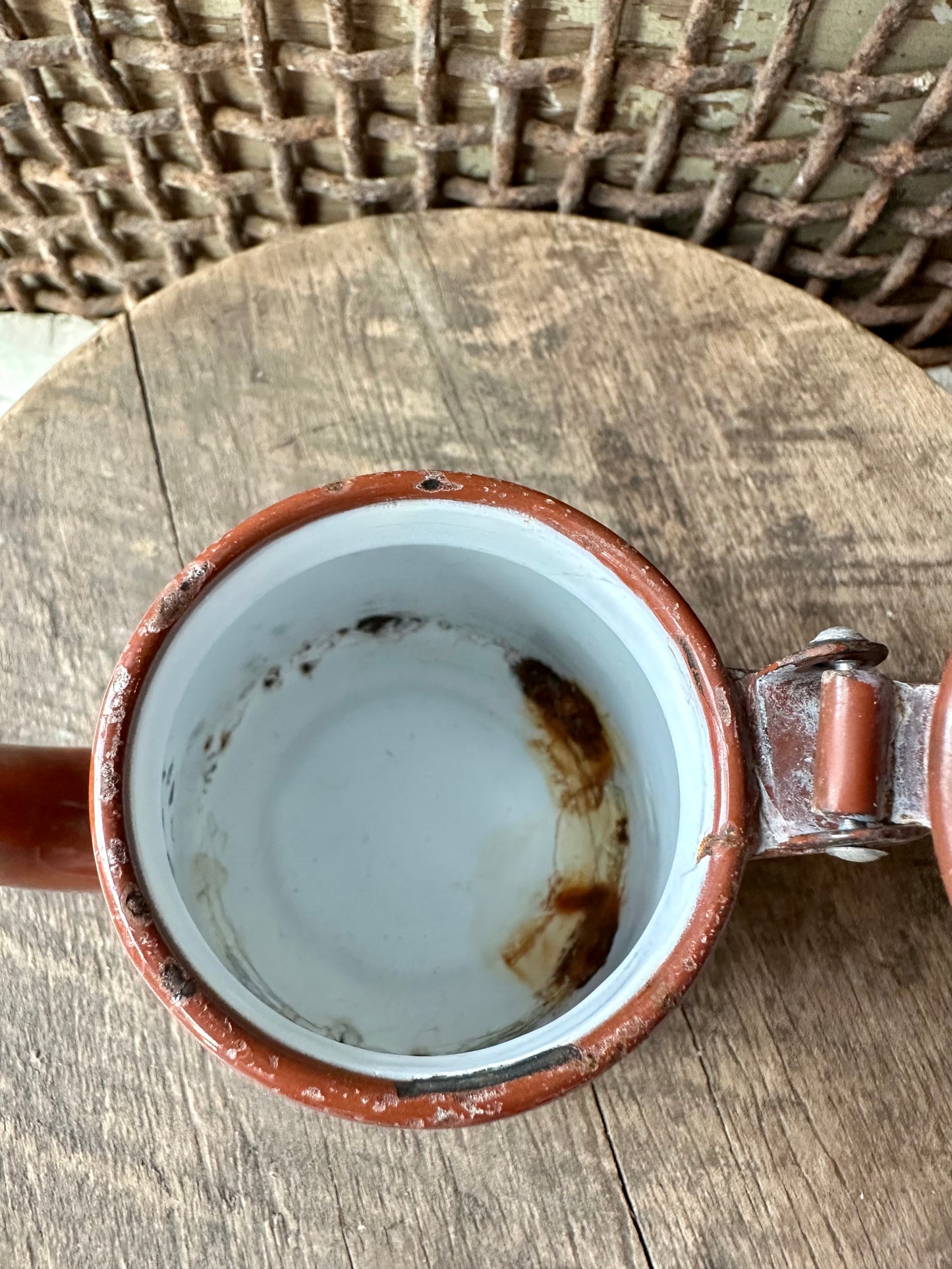 Enamelware Small Tea Pot