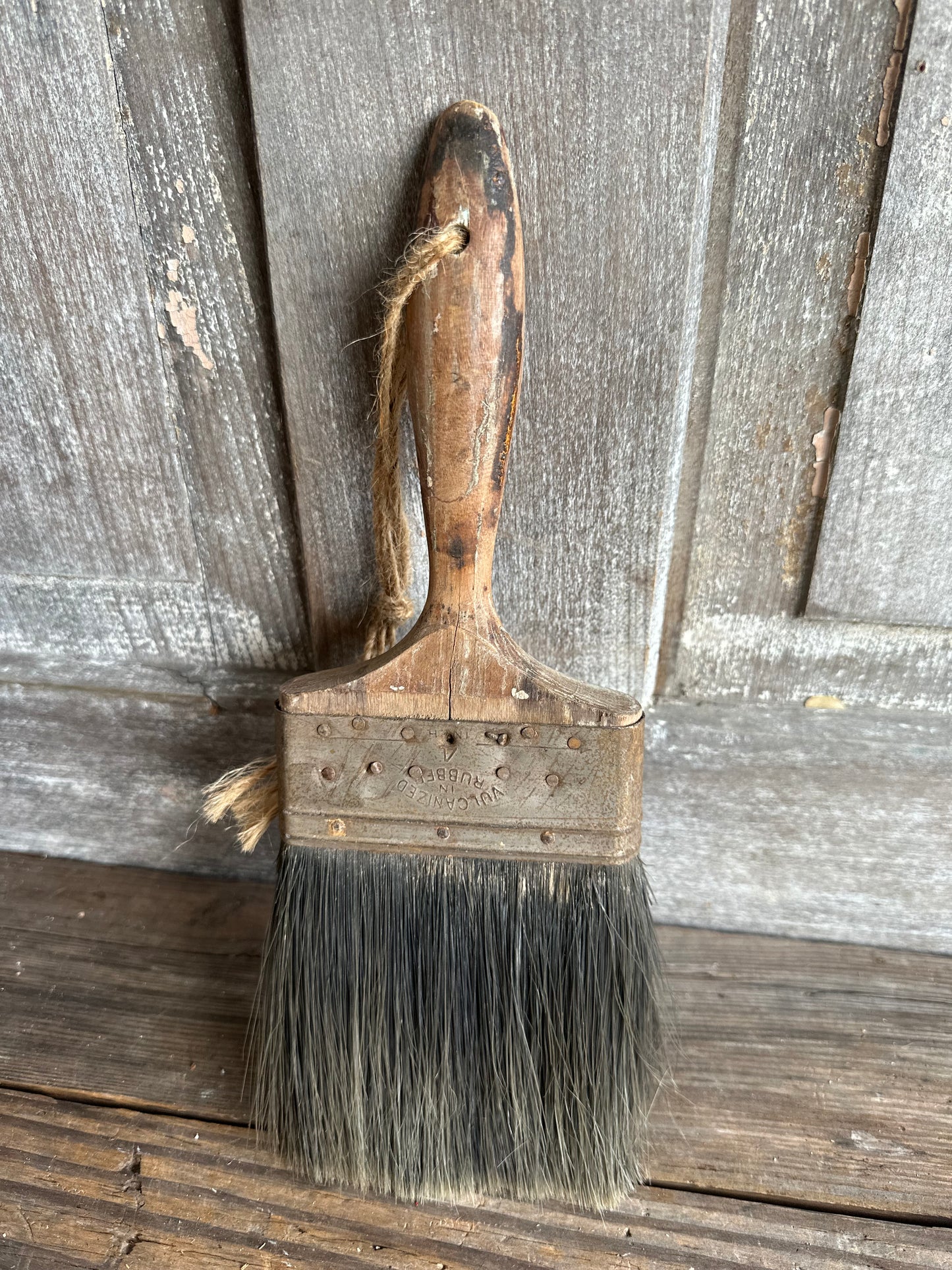 Paint Brush Weathered Wood Handle