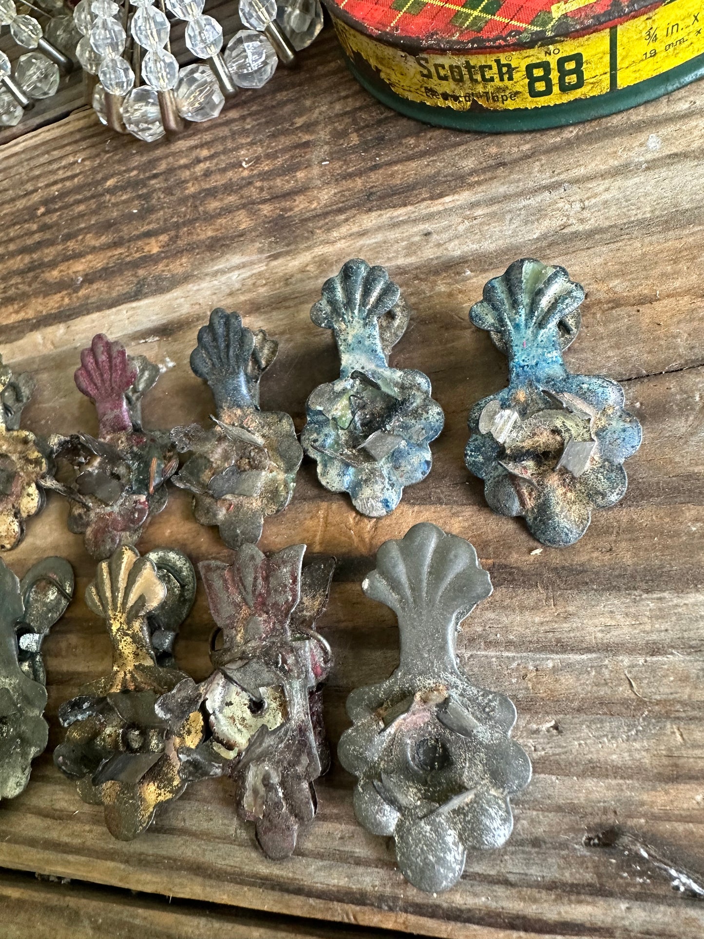 Metal Clip On Candle Holders Set Of 9