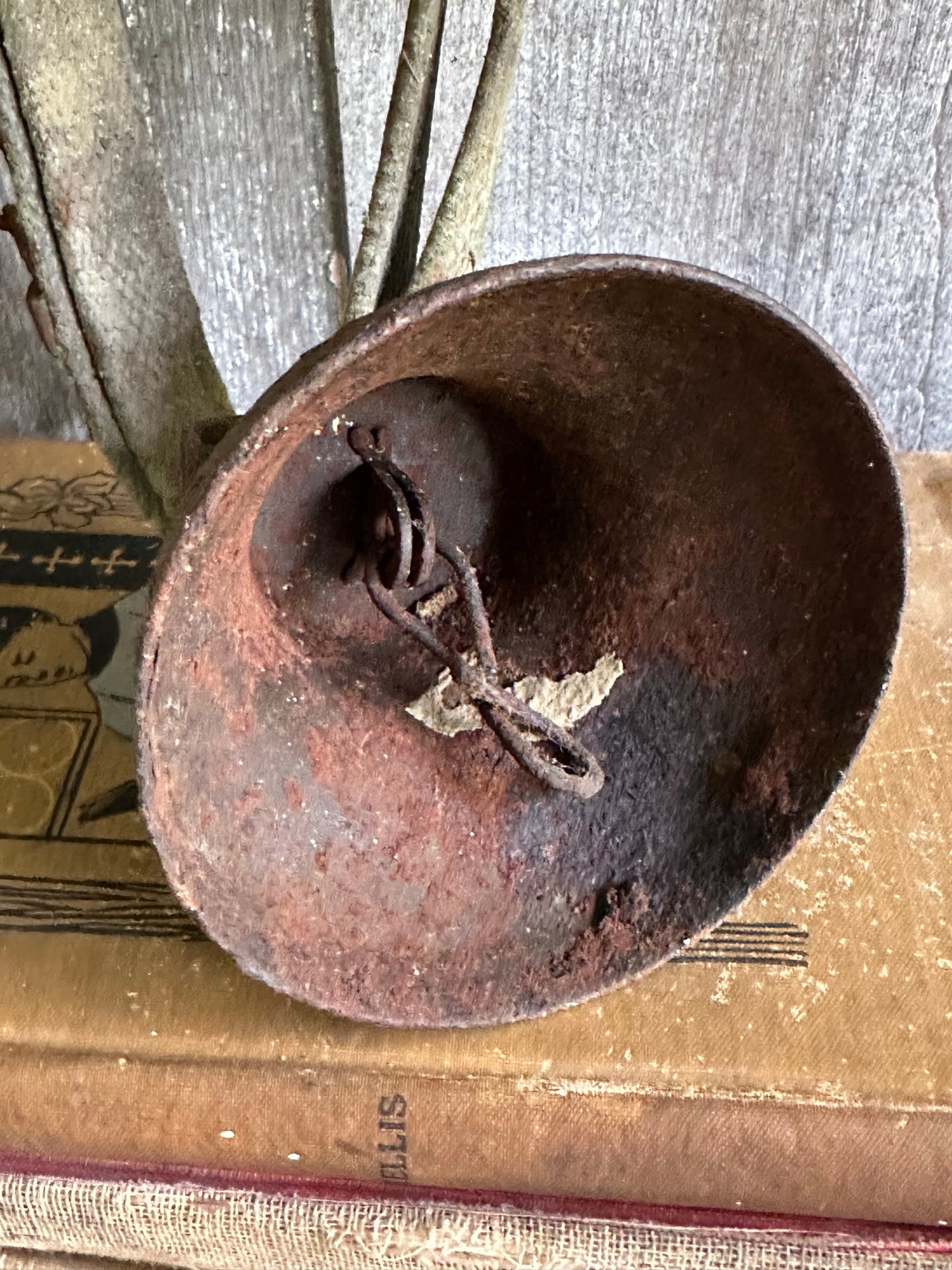 Rusty Metal Bell With Fabric Strap
