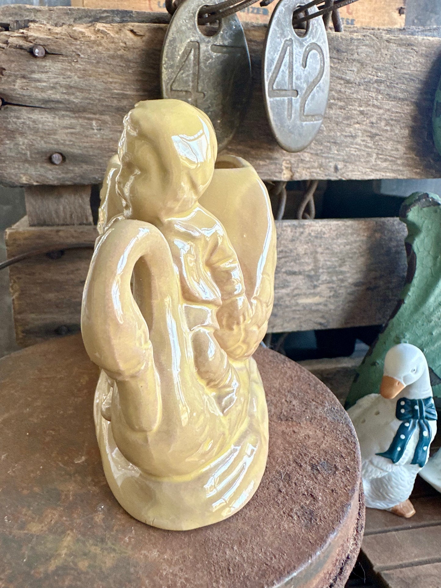 Swans & Boy Planter