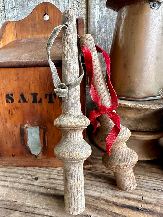 Handmade Salvage Ornaments Set of Two