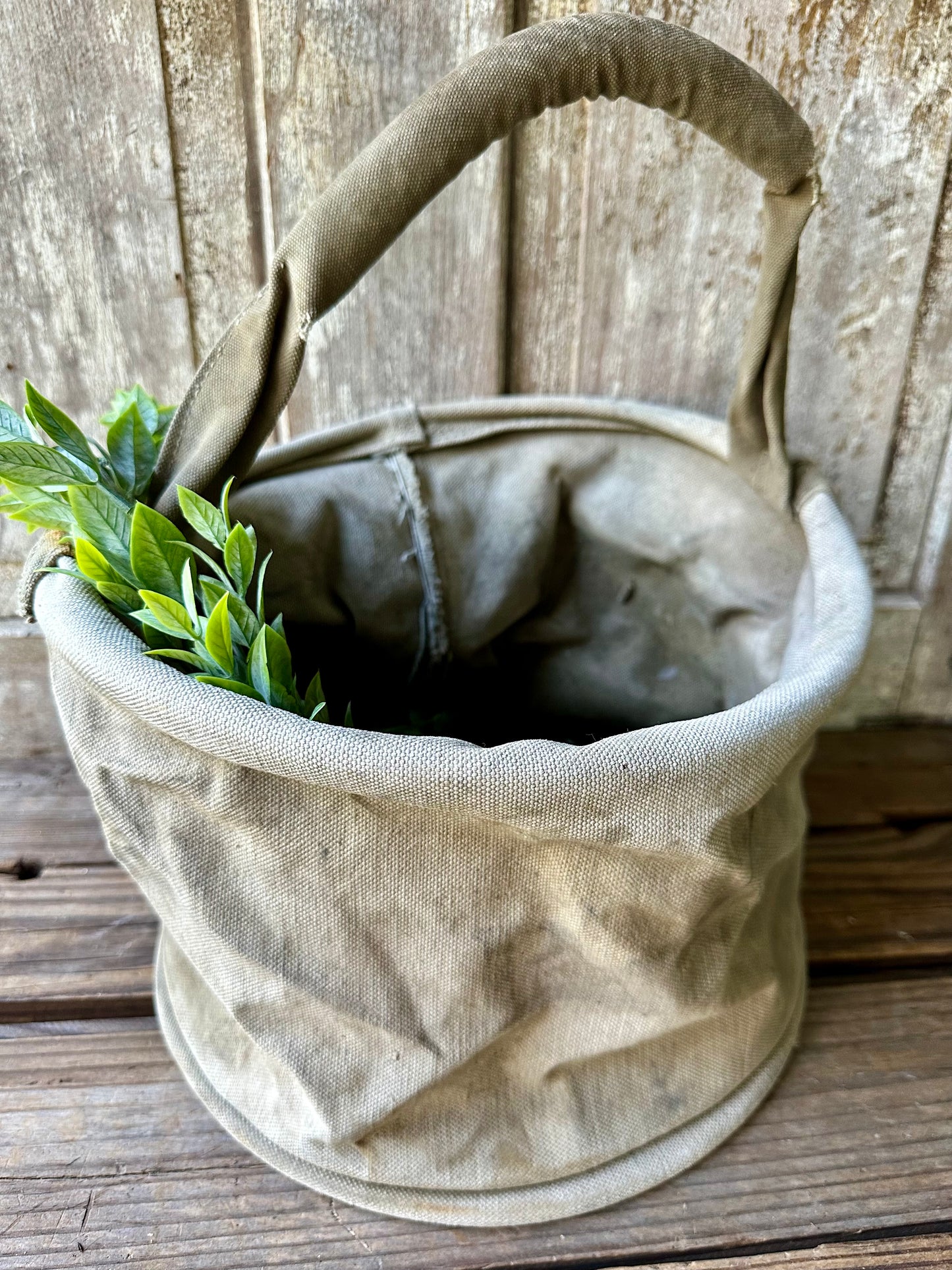 Canvas Collapsible Water Bucket Bag