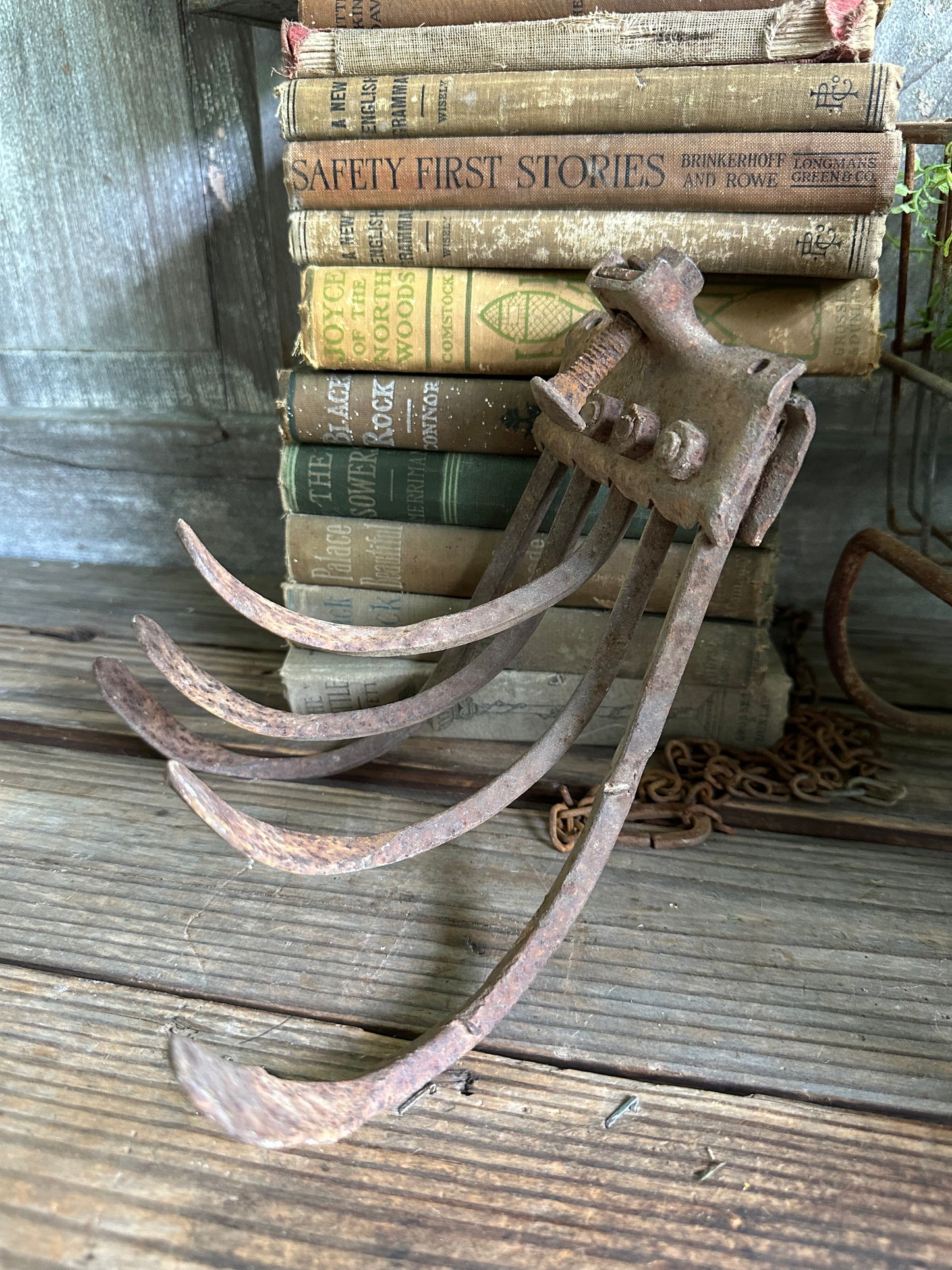 Plow Cultivator Head Rusty Metal