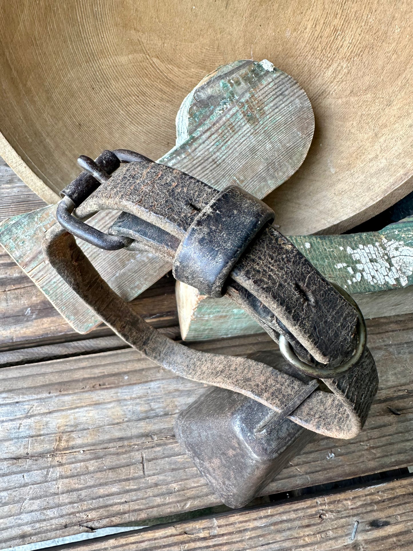 Cow/Livestock Bell With Leather Strap