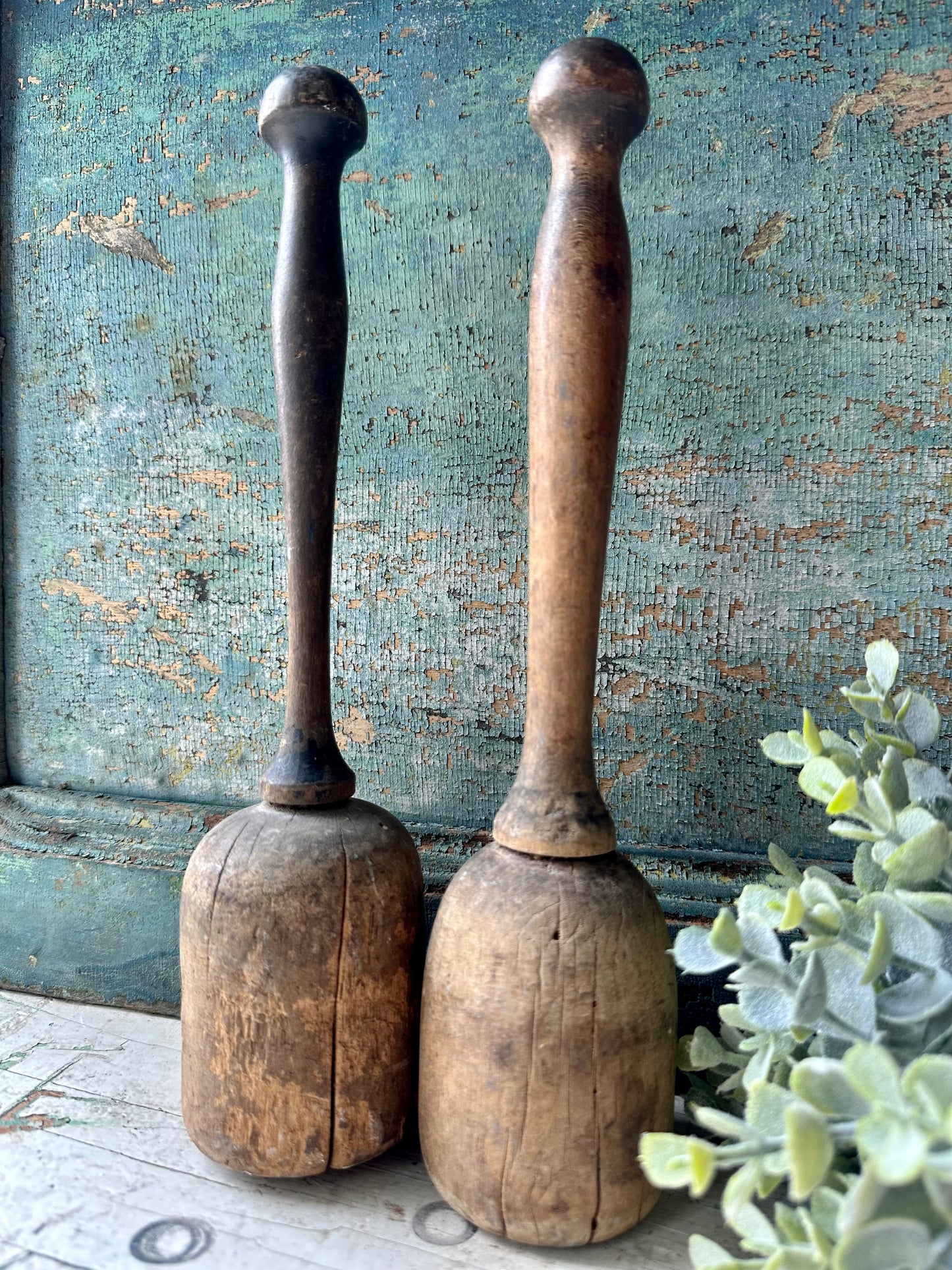 Wood Mashers Set Of Two