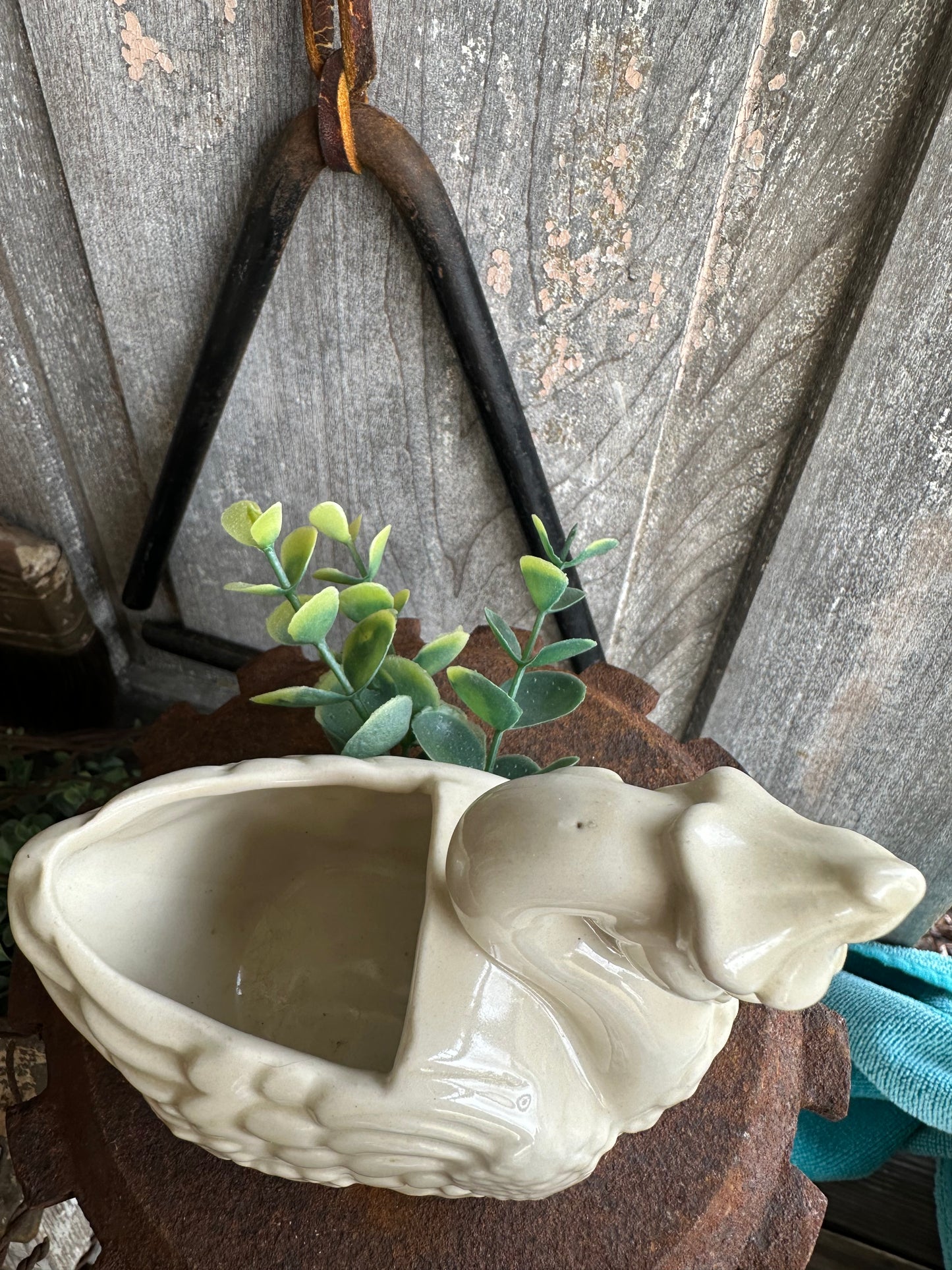 Planter Mother Goose/Swan