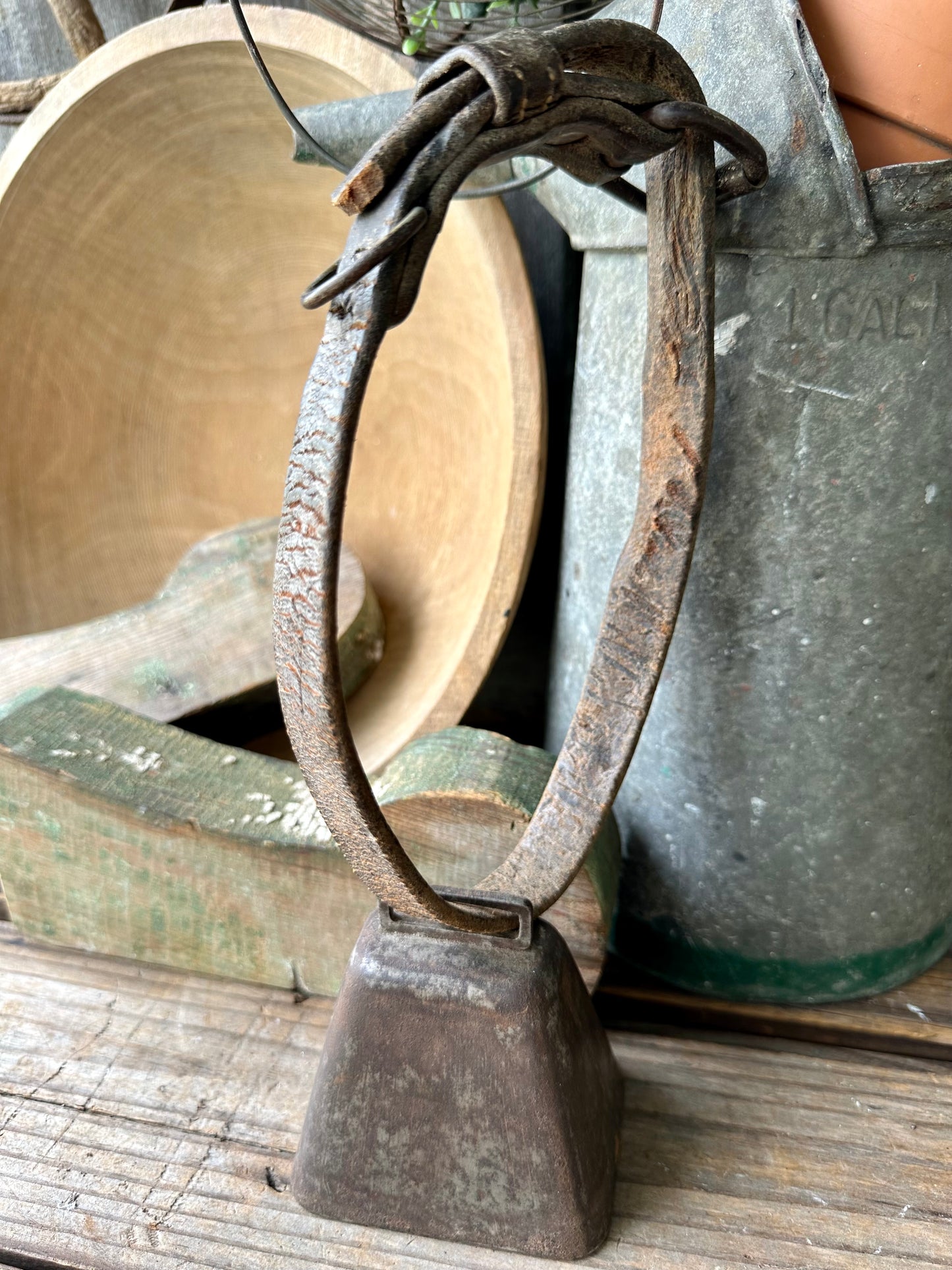 Cow/Livestock Bell With Leather Strap