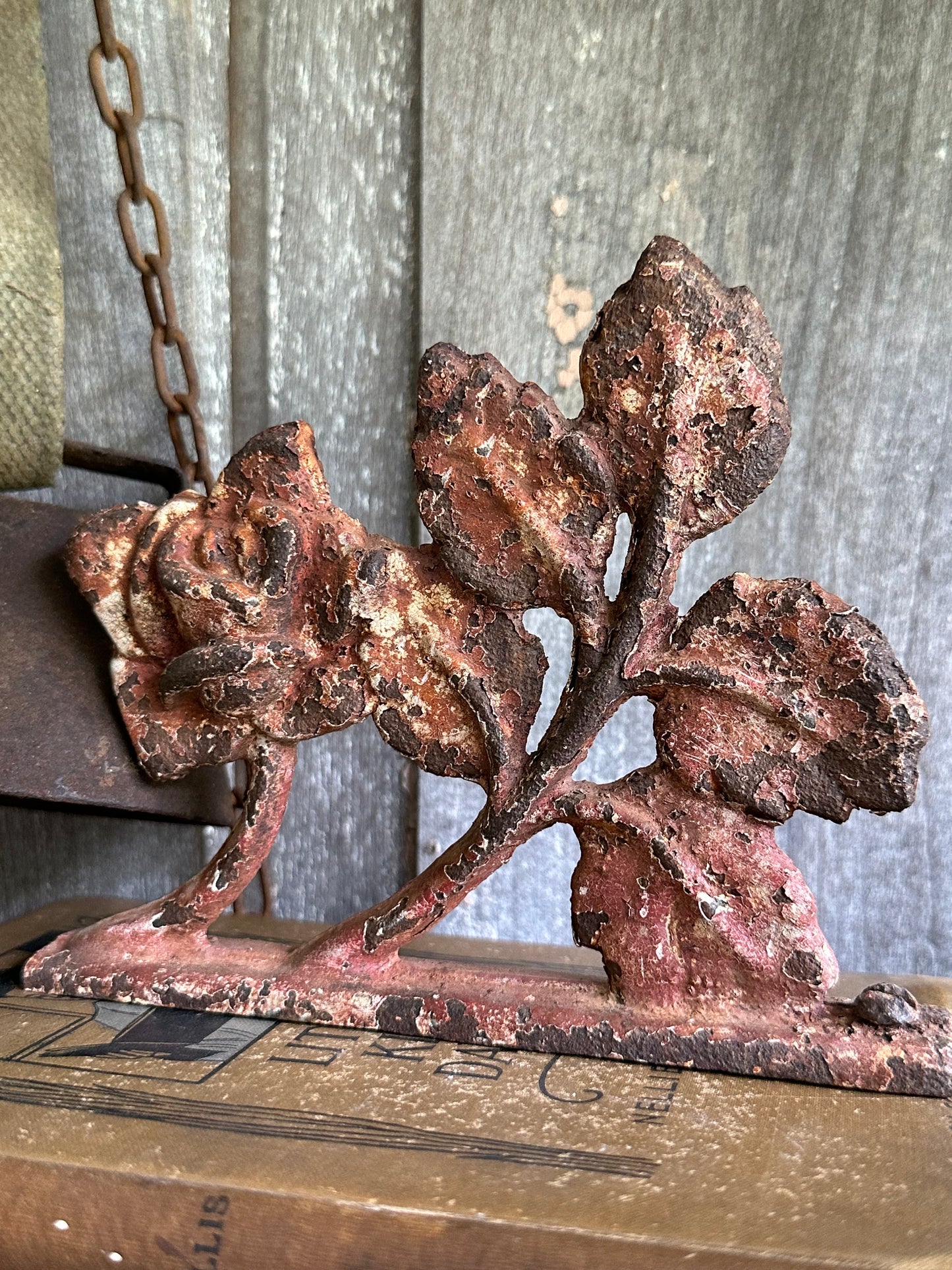 Rusty Metal Leaf Salvage Piece