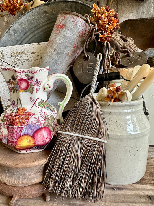 Whisk Broom With Metal Wire Handle