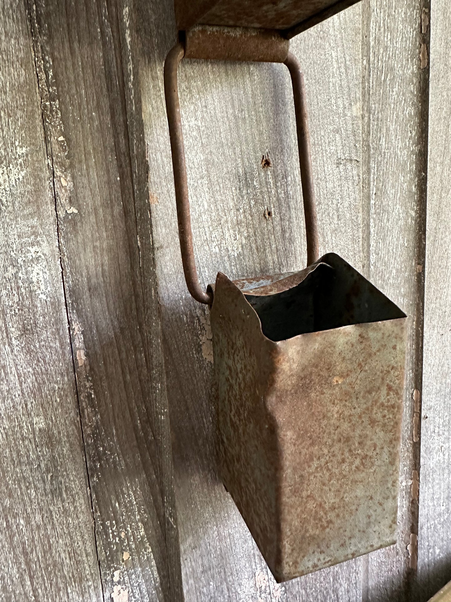 Rusty Metal Hanging Water Dippers