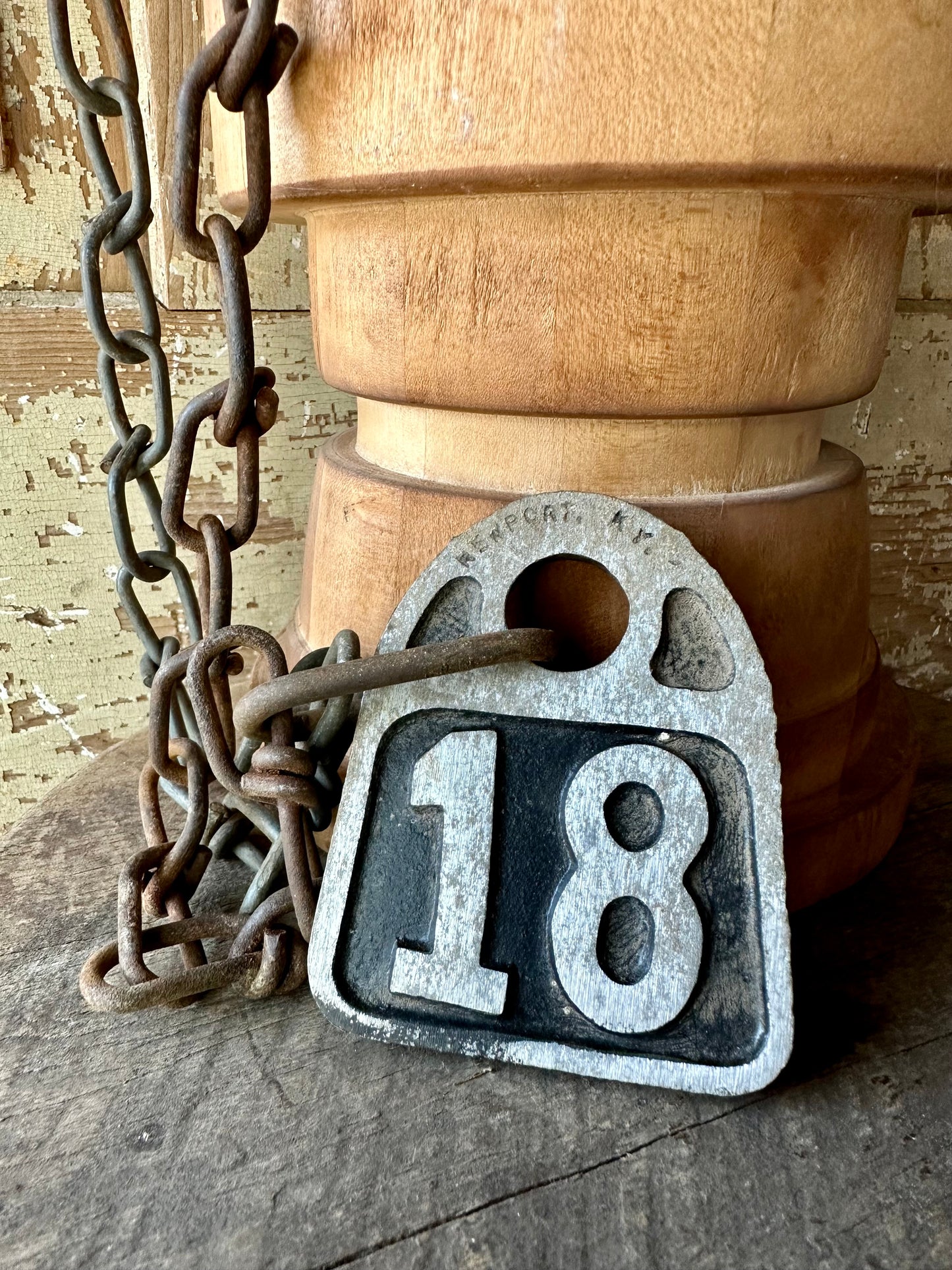 Cattle Tag With Chain #18