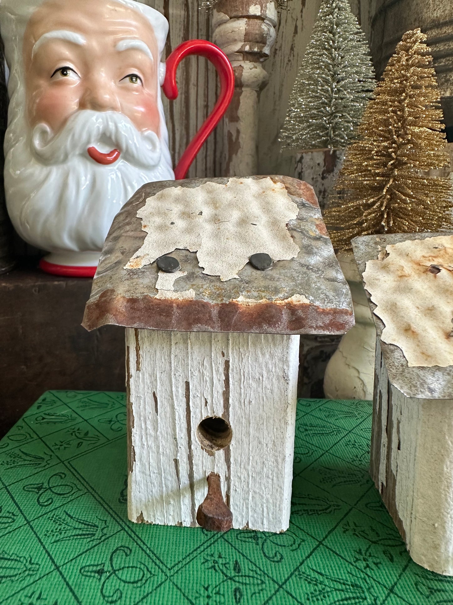 Bitty Birdhouses Set Of Two Handmade