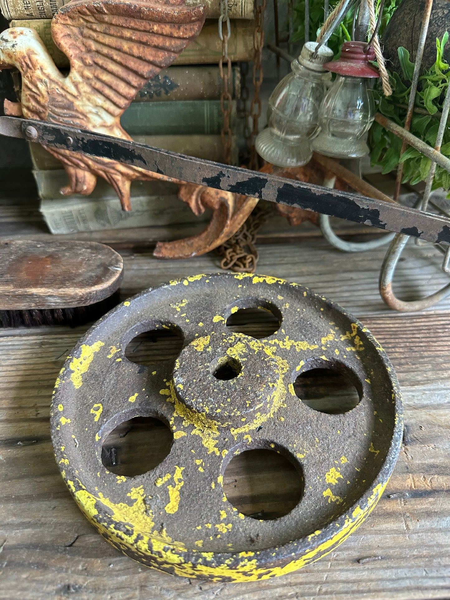 Chippy Yellow Paint Metal Gear