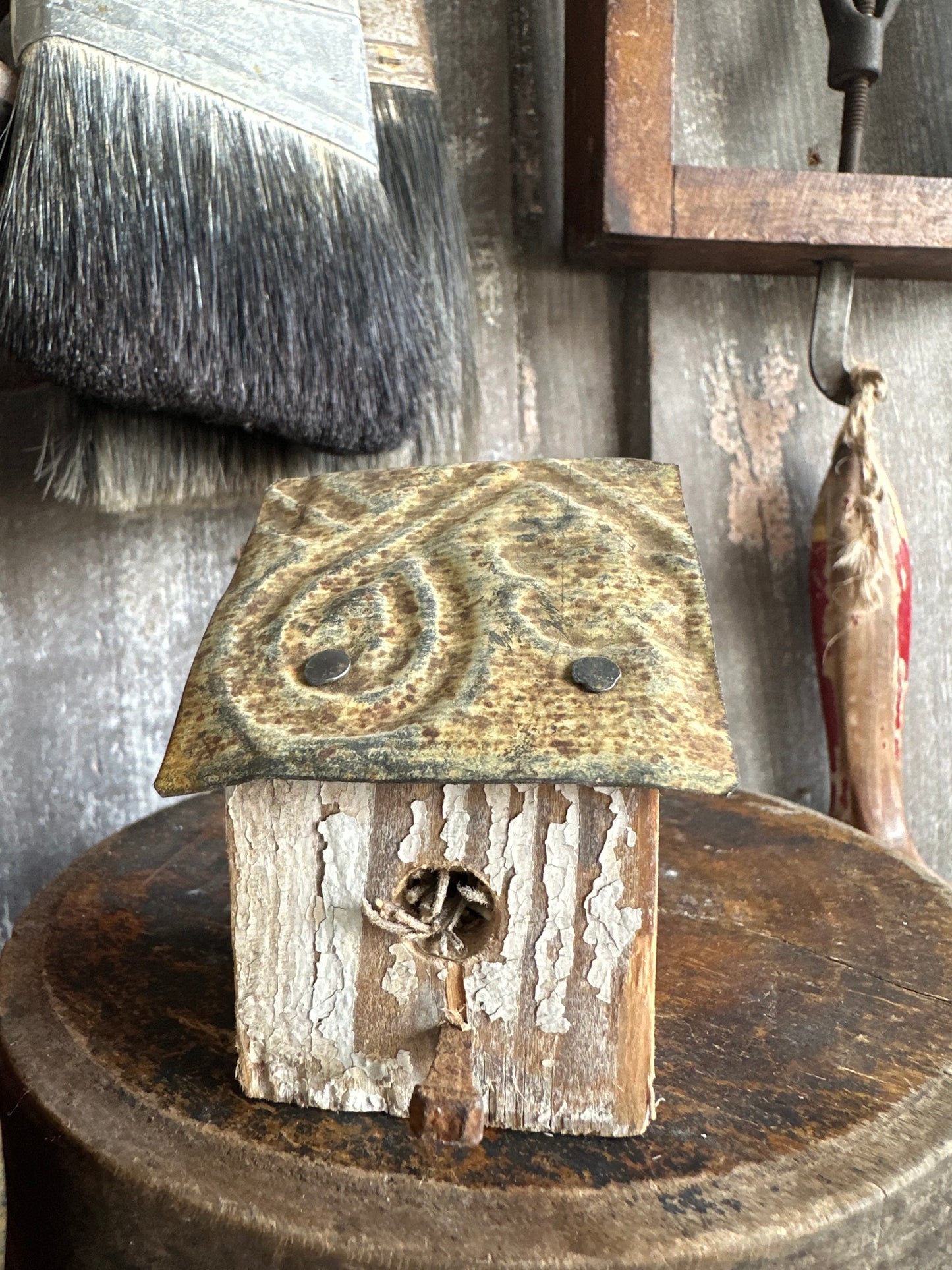 Bitty Birdhouse Handmade (Decor Only)