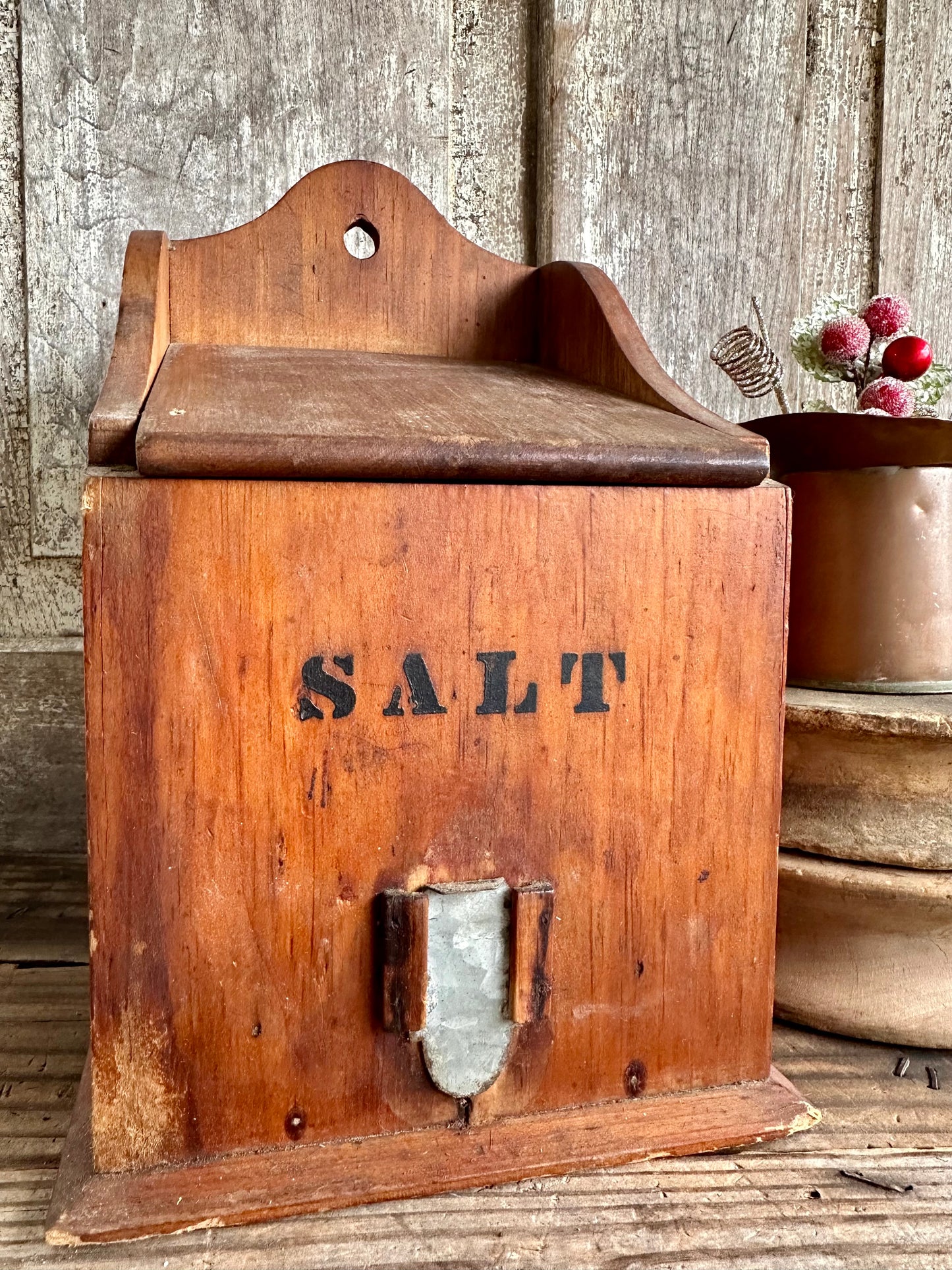 Wood Salt Box