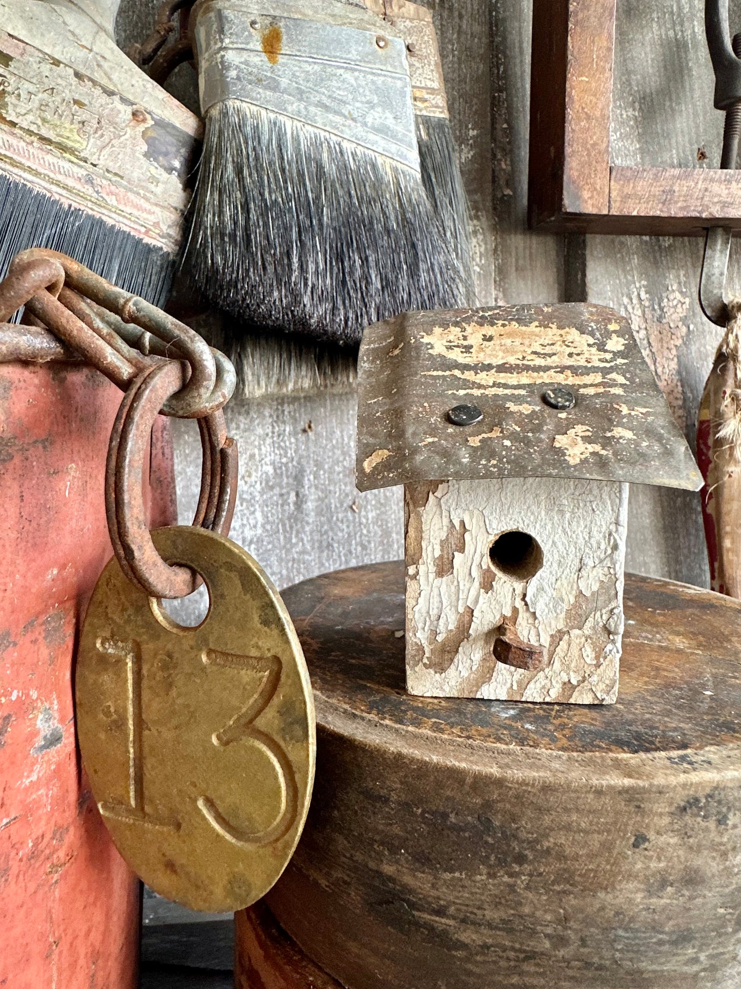 Bitty Birdhouse Handmade (Decor Only)