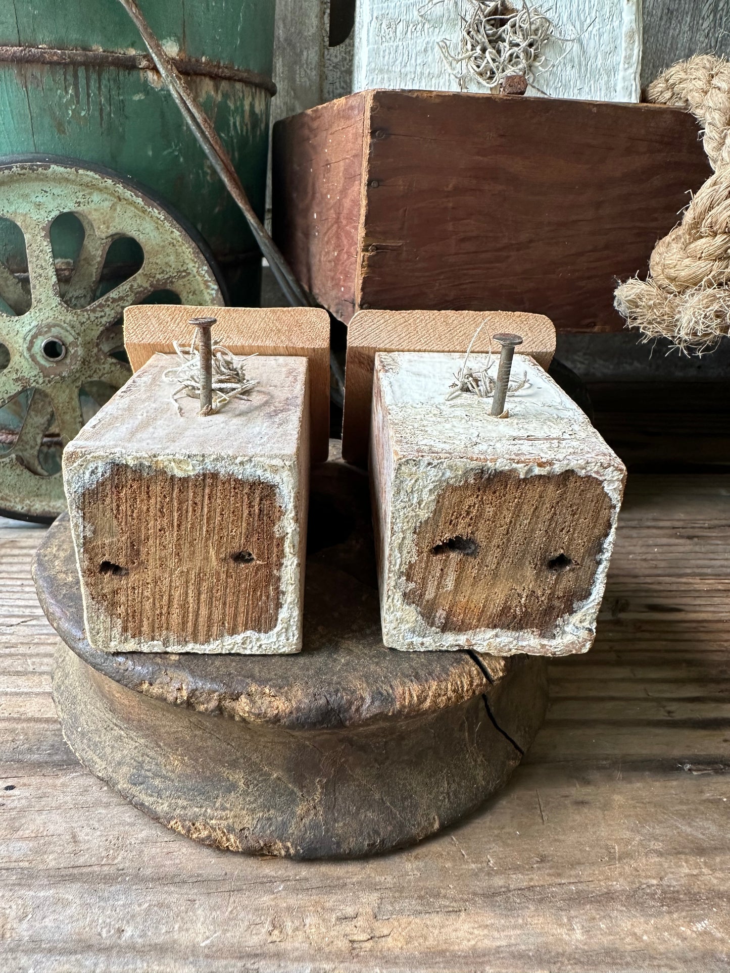 Handmade Bitty Birdhouses Set Of Two (decor only)