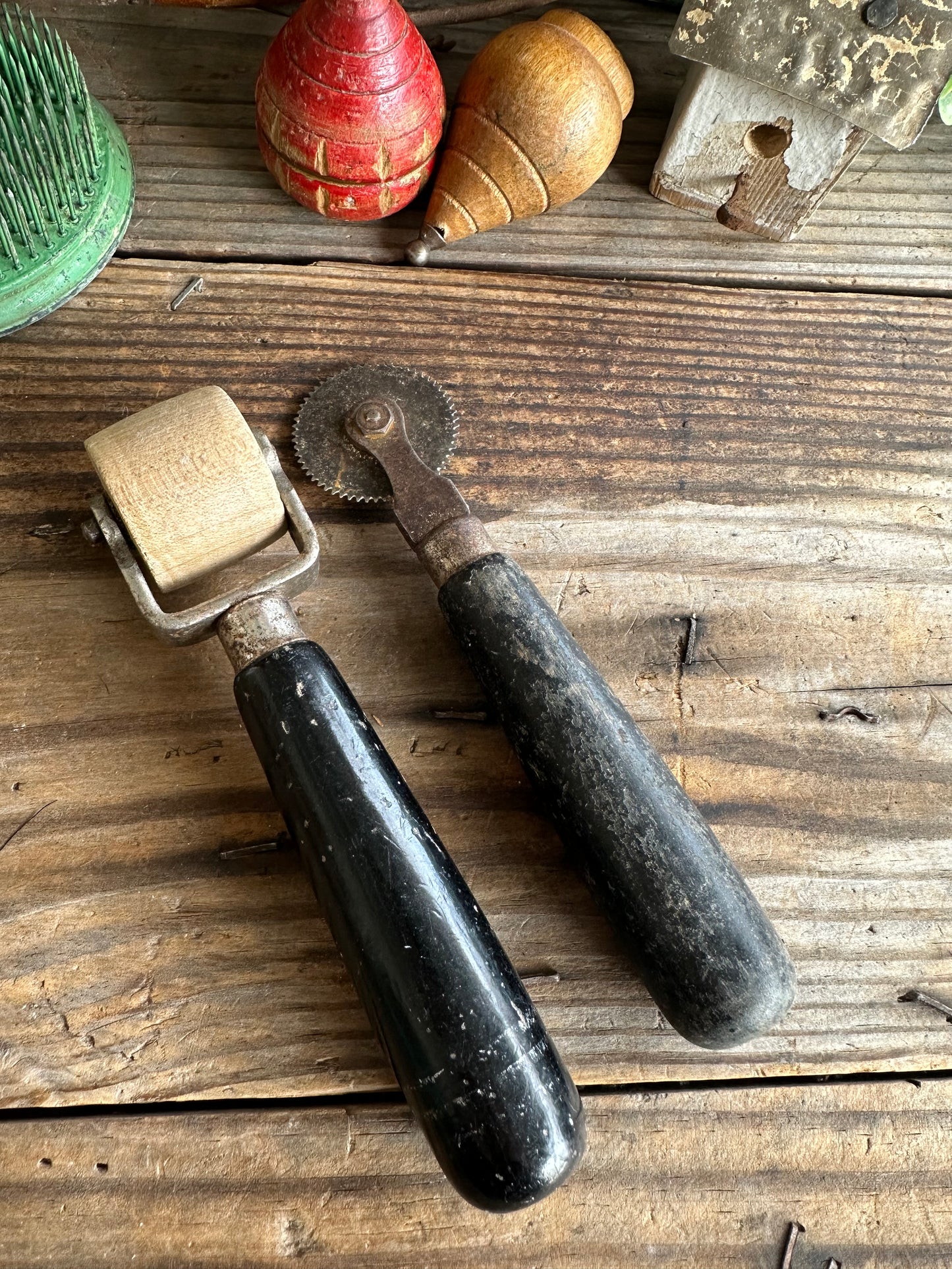 Tools Set Of Two Black Handle