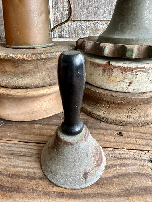 Metal Bell With Wood Handle 4 1/4"