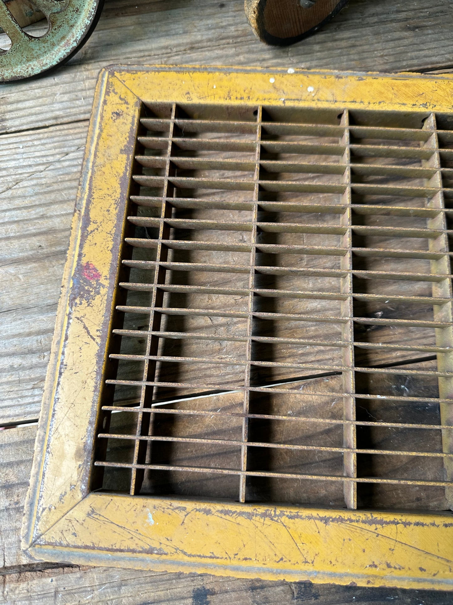 Rusty Metal Floor Grate/Vent Cover