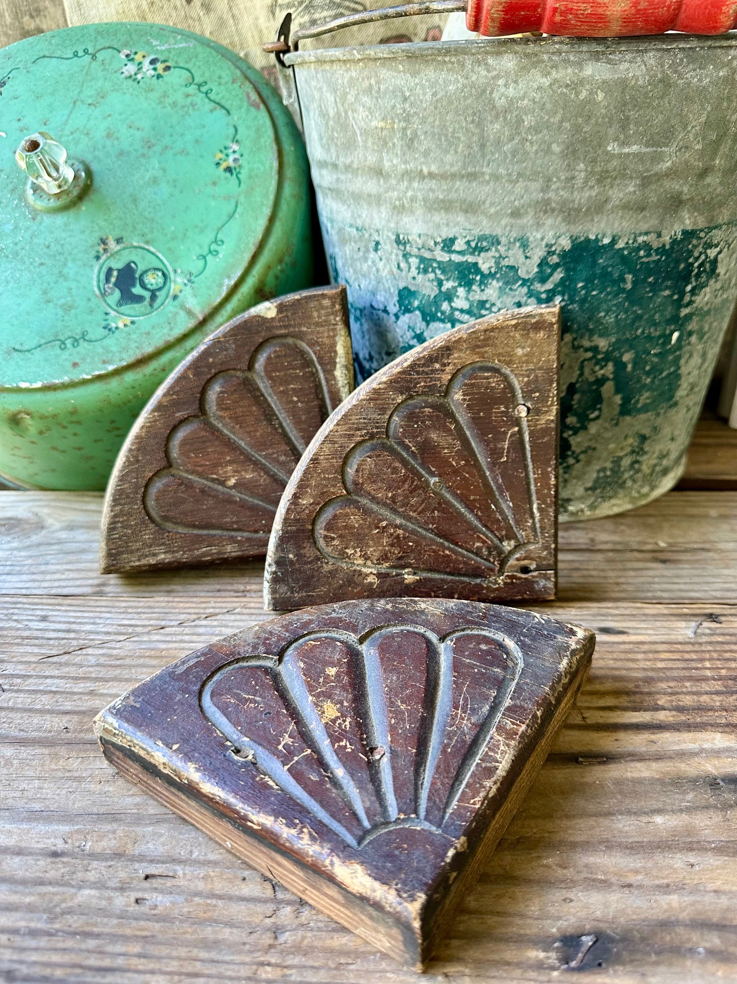 Salvage Wood Pieces Set Of Three